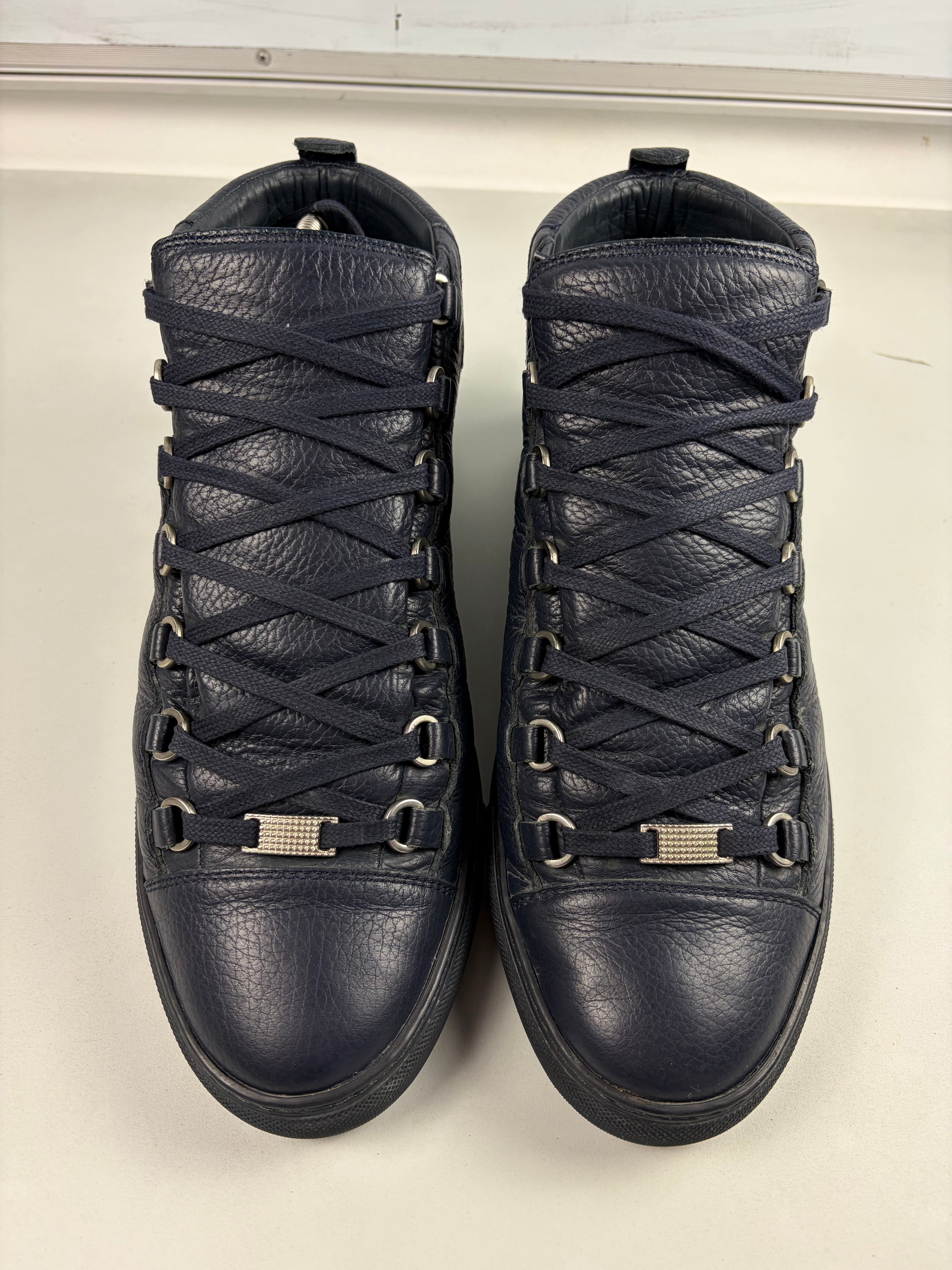 Balenciaga arena high tops - eu 43 / us 10 - navy blue