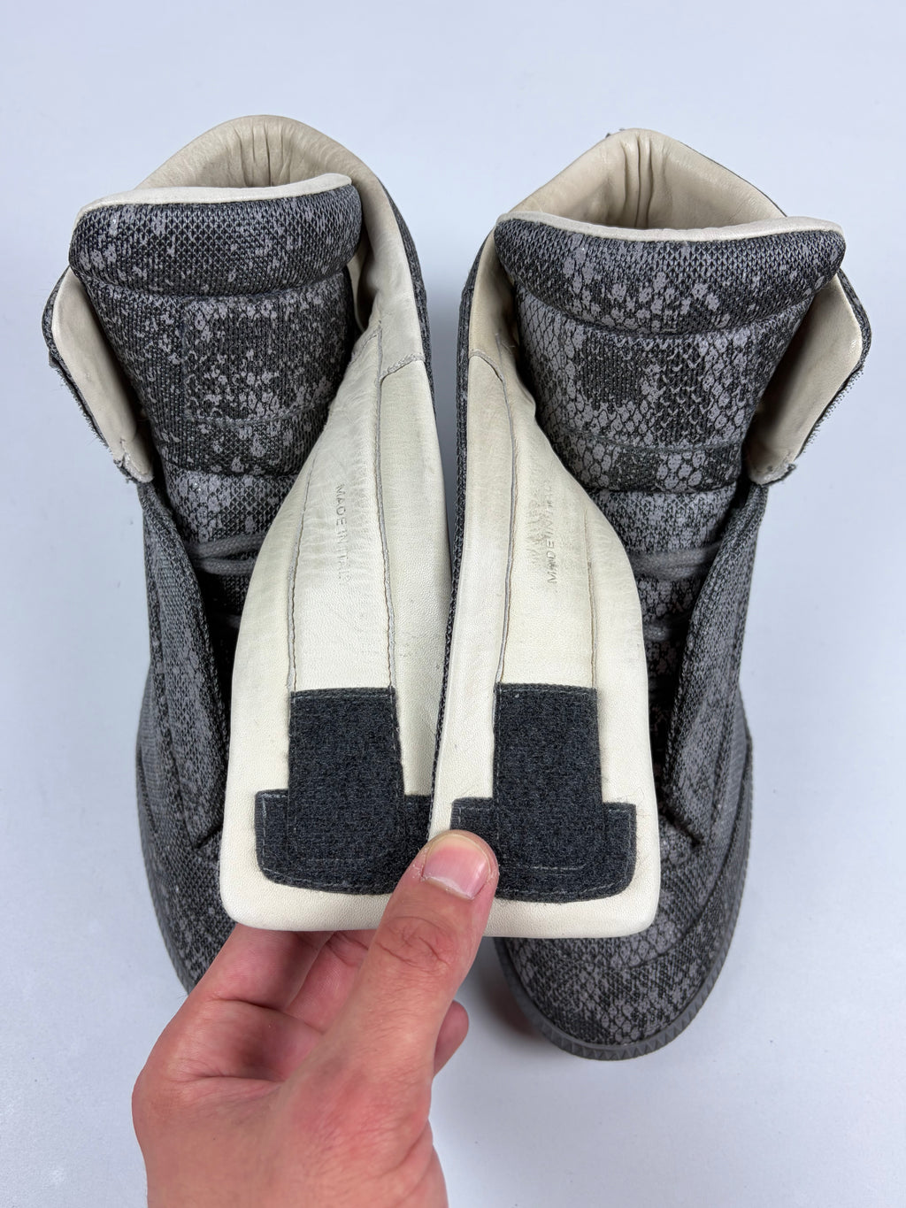 Maison Margiela Future ‘Reflective Python’ high tops - eu 42 / us 9