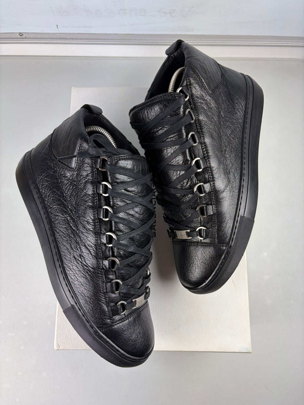Balenciaga arena high tops - eu 40 / us 7 / uk 6 - black