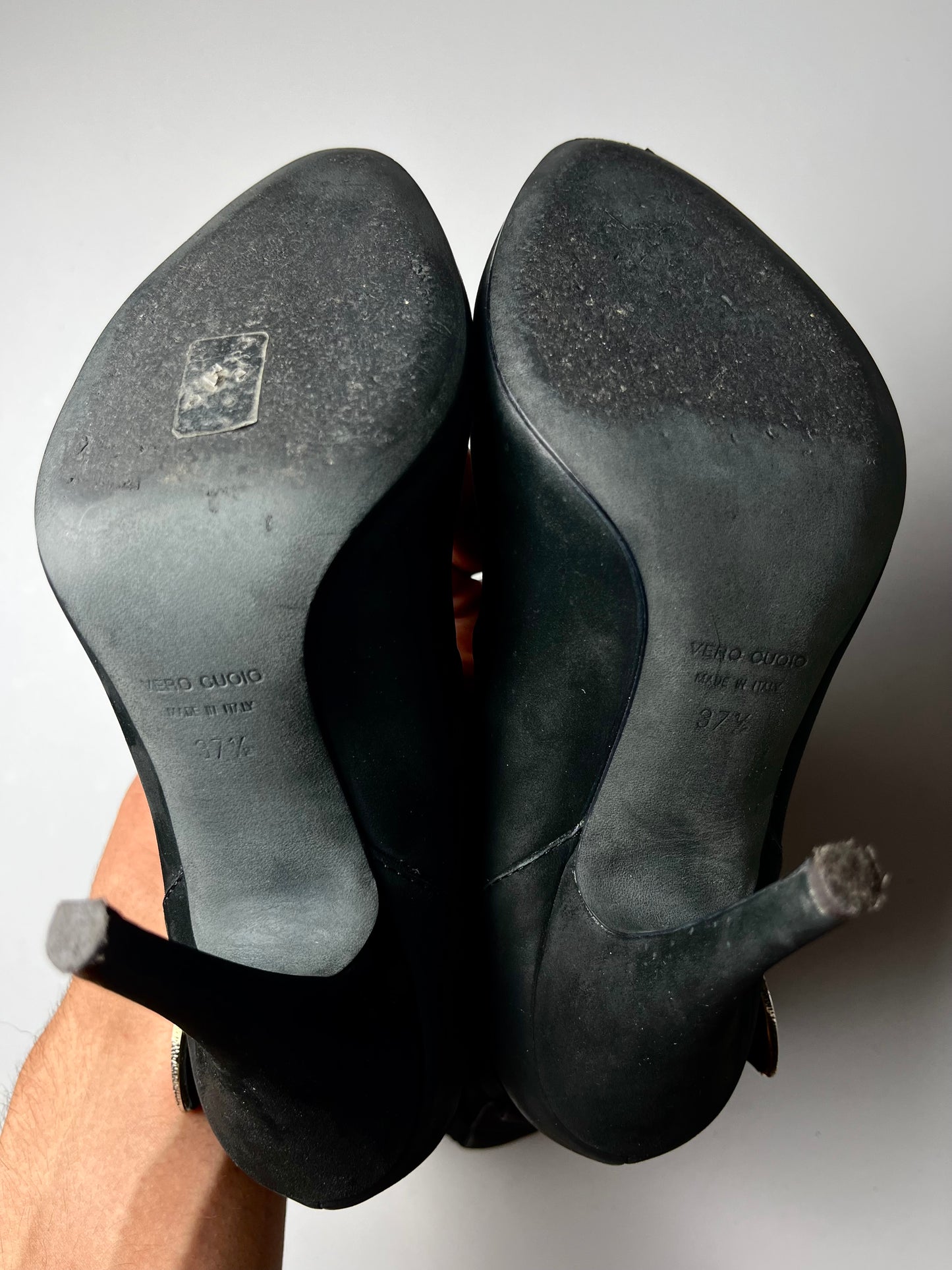 Giuseppe Zanotti x BALMAIN leather buckle boots - EU 37 1/2 - black