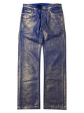 2009 DIOR ‘Planisphere’ gold luster jeans