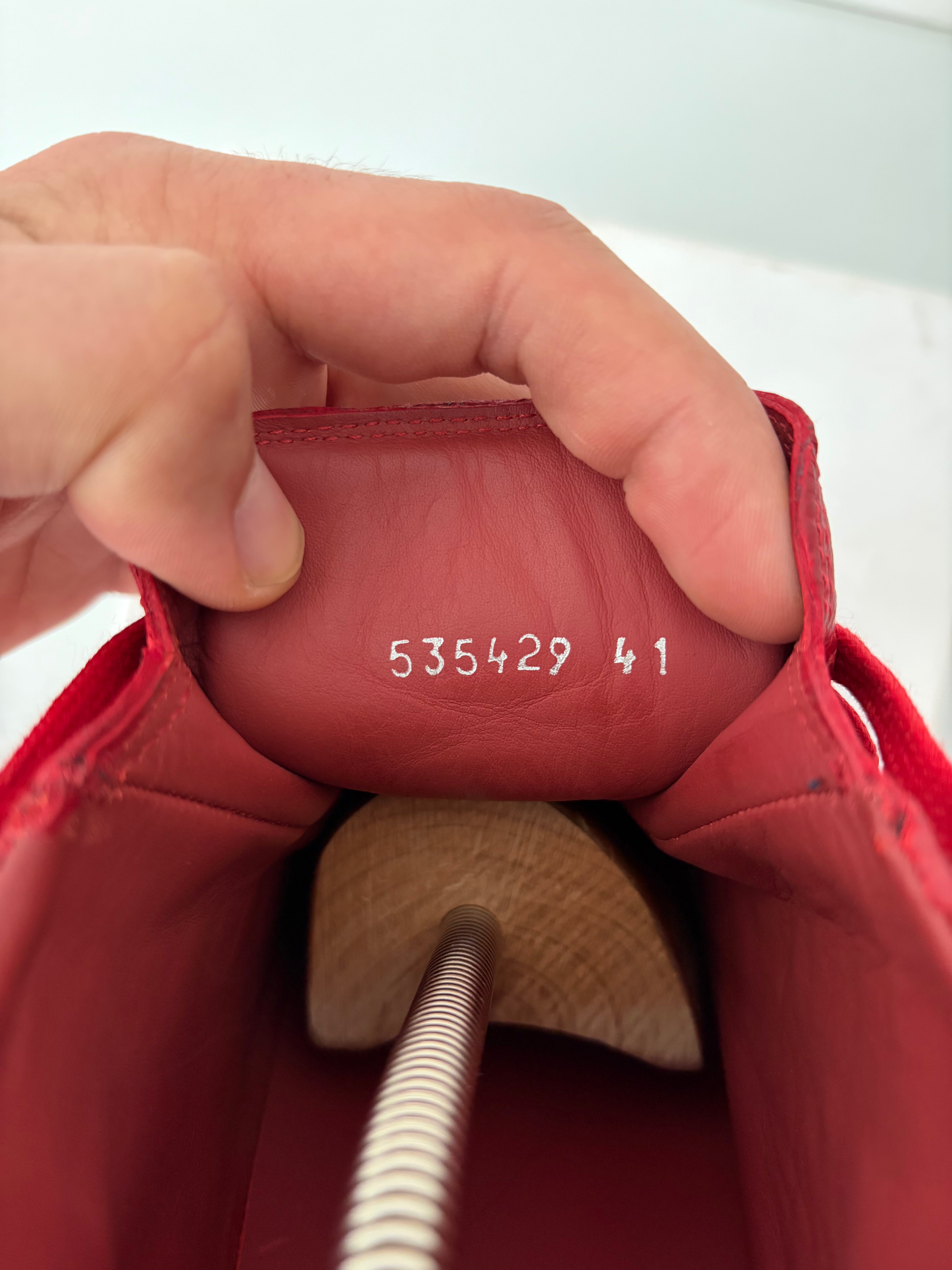 Balenciaga arena high tops - eu 41 - red