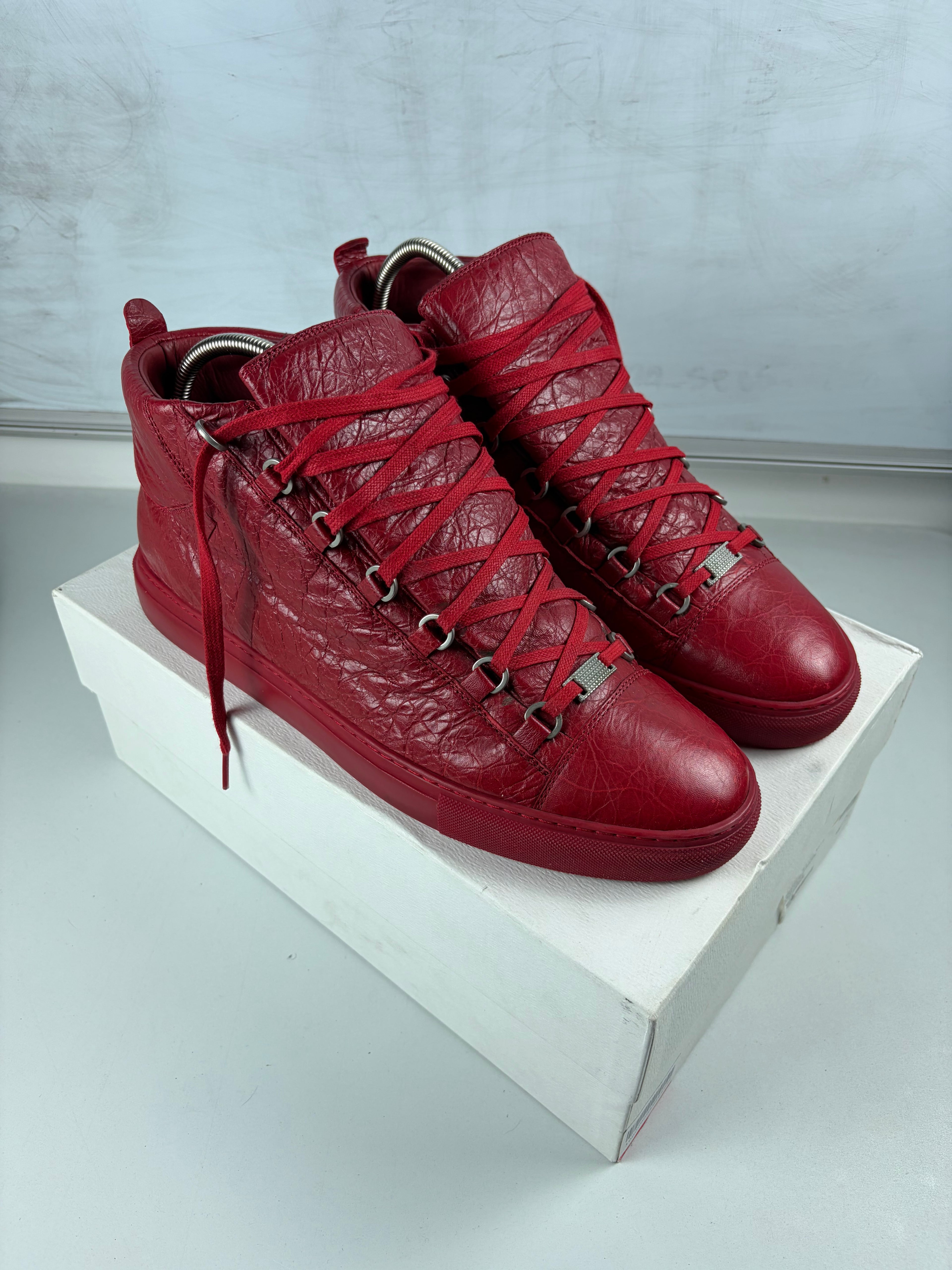 Balenciaga arena high tops - eu 46 / us 13 - red