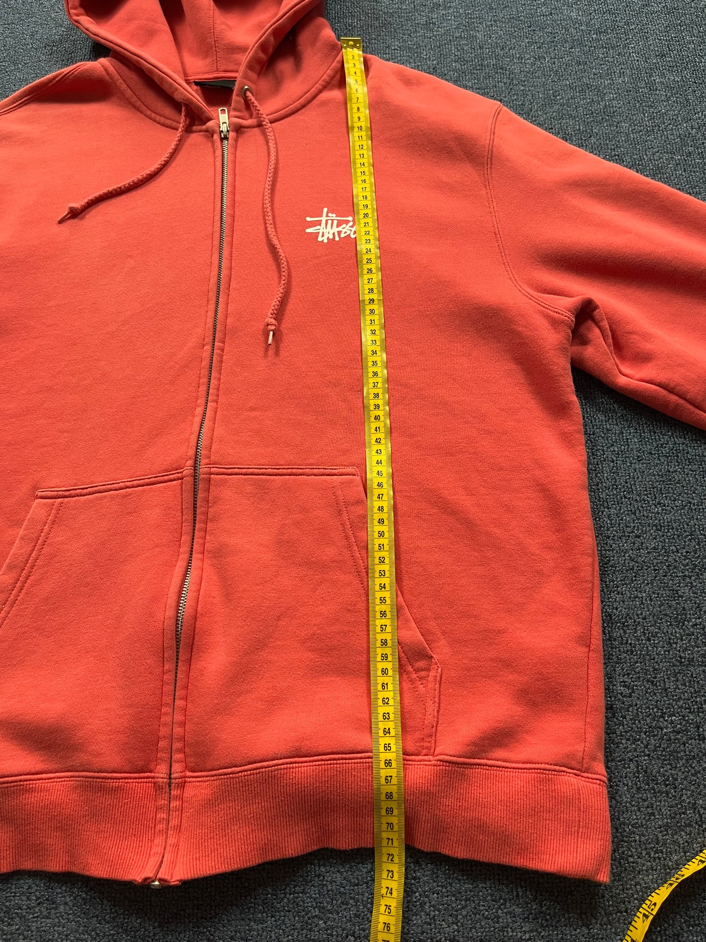 STUSSY ZIP UP HOODIE (XL)