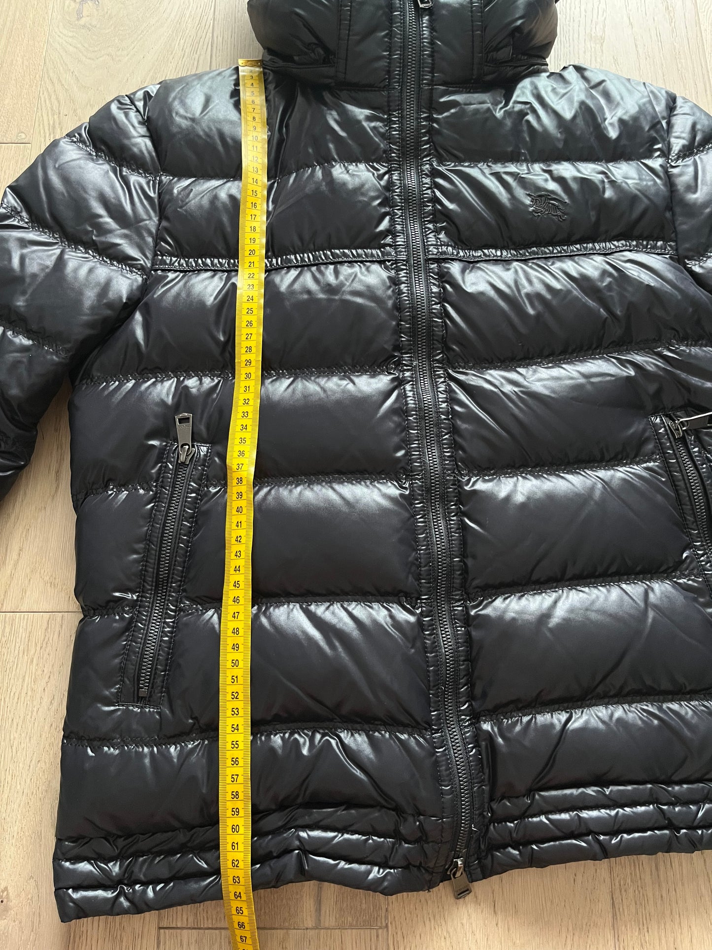 00’s BURBERRY made in Japan real fur down jacket (L/LL) - black