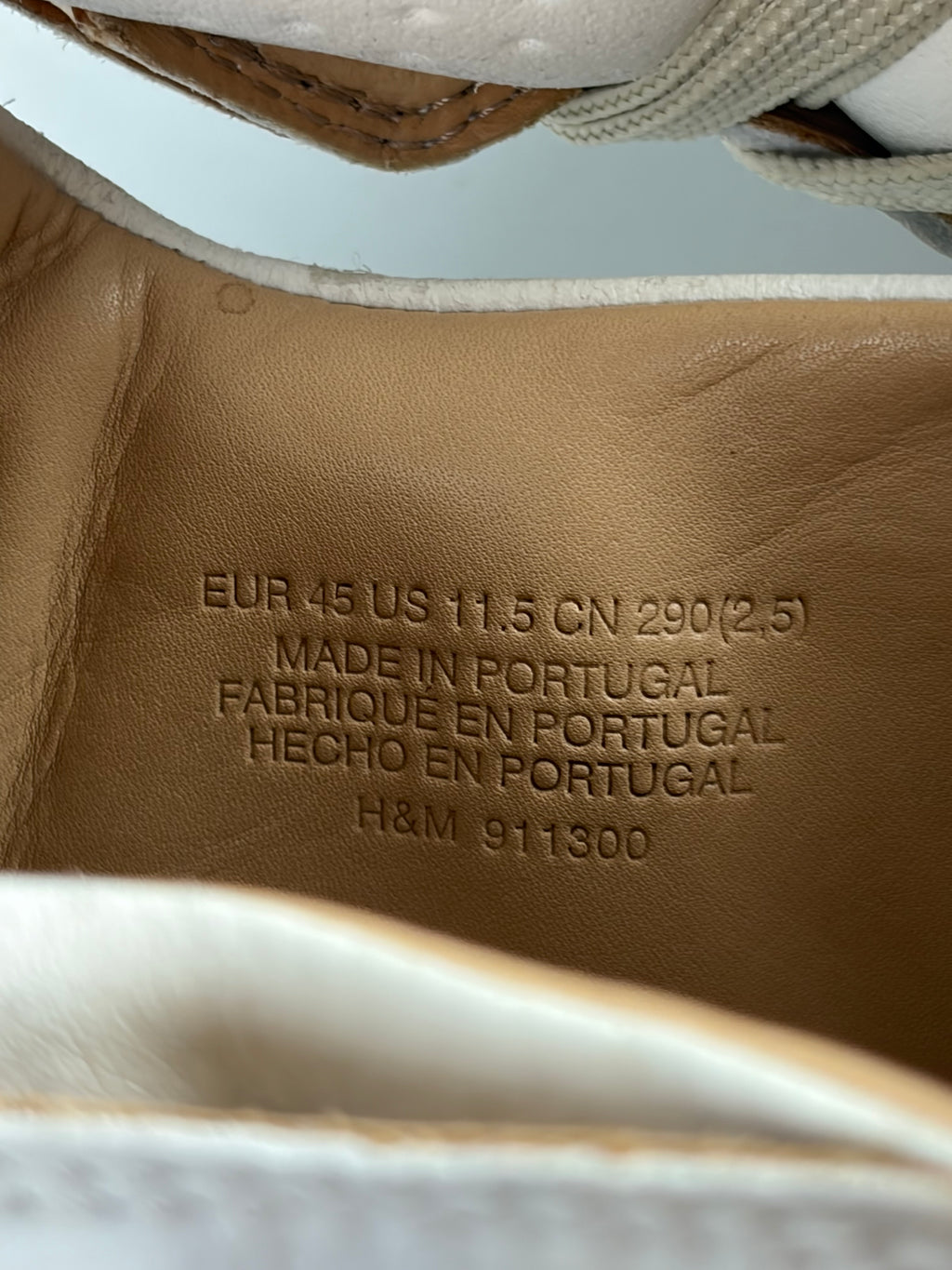 2012 Maison Margiela X H&M high tops - eu 45 / us 12 - white