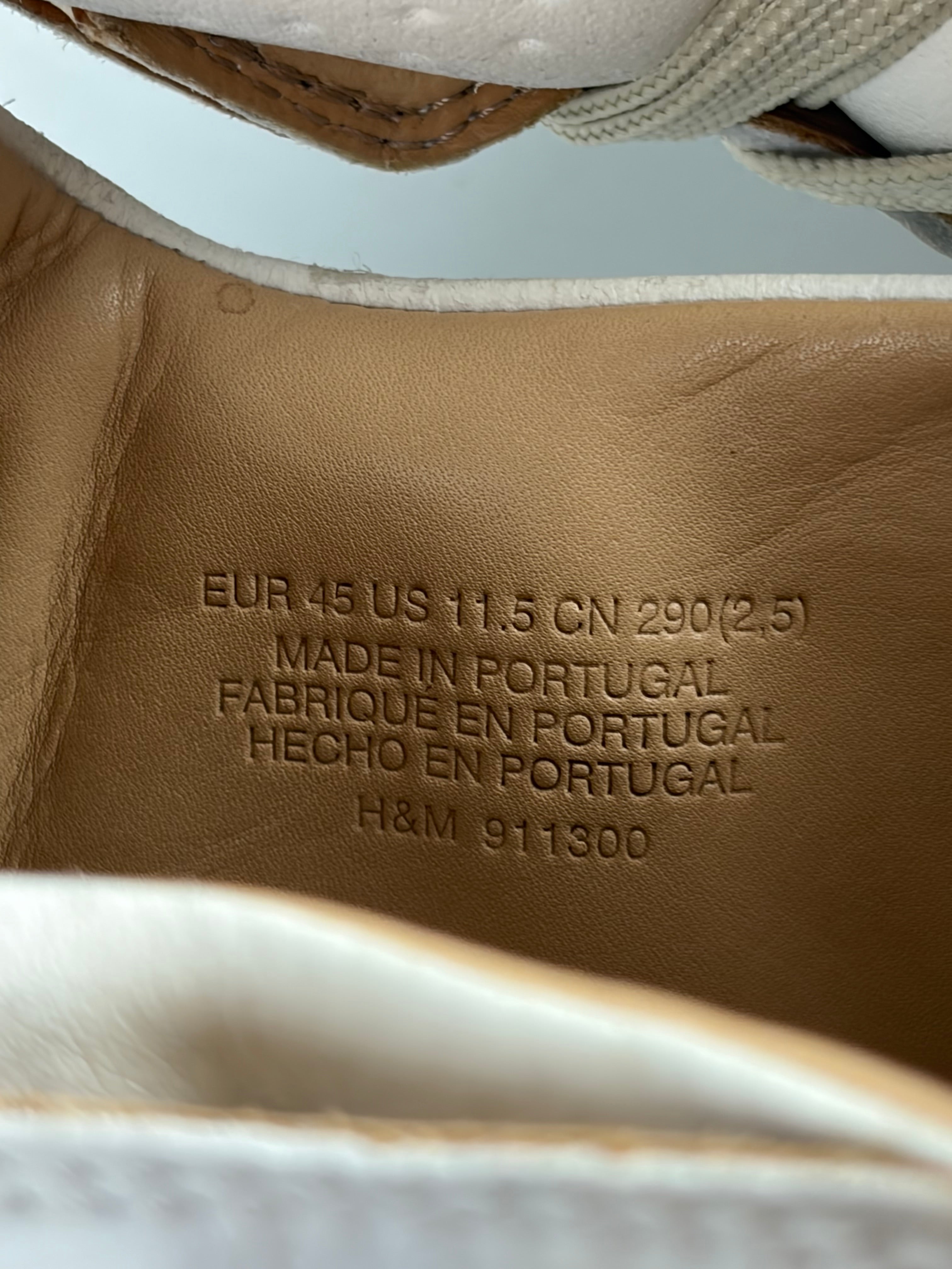 2012 Maison Margiela X H&M high tops - eu 45 / us 12 - white