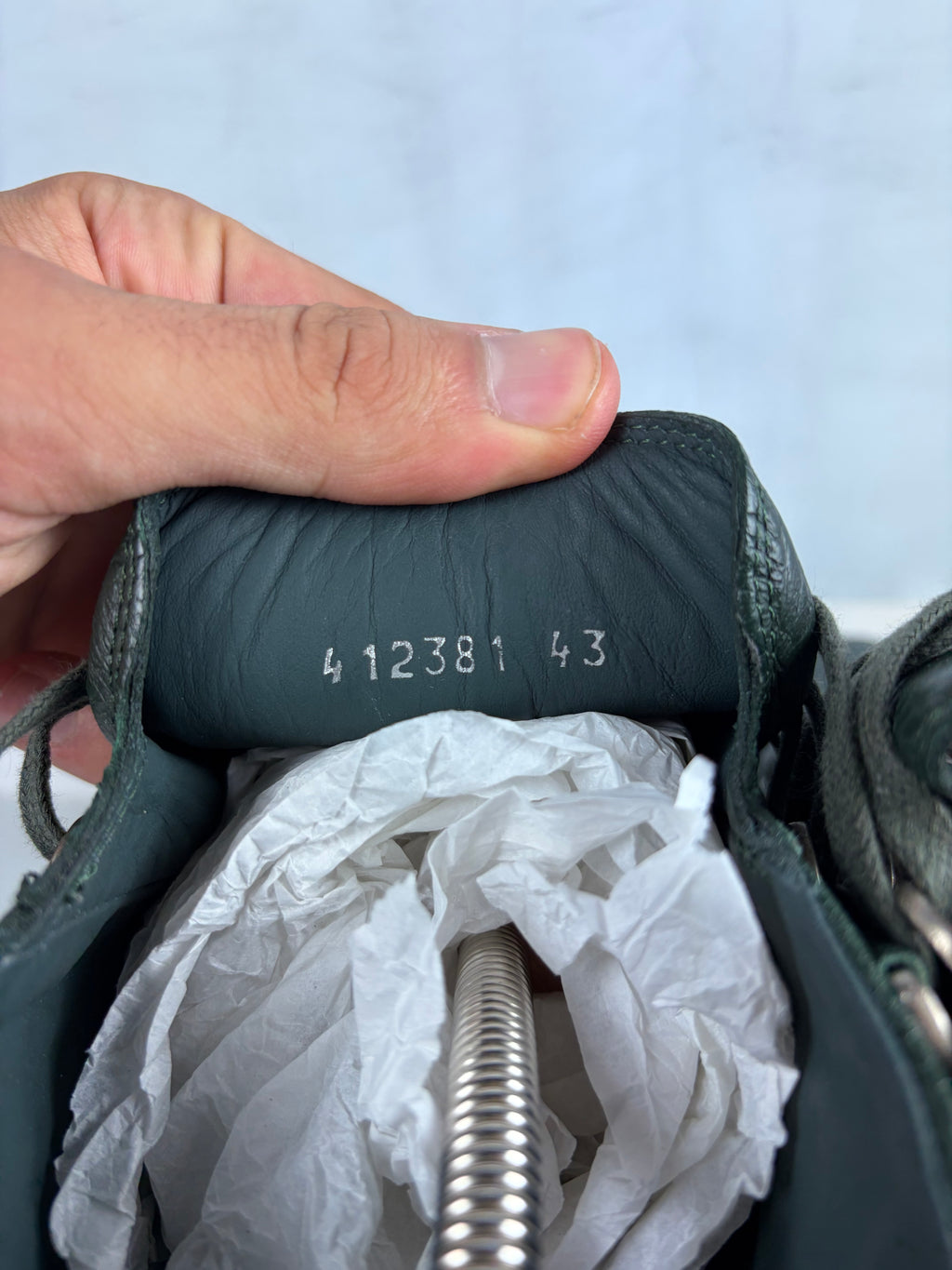 Balenciaga arena high tops - eu 43 / us 10 - dark green