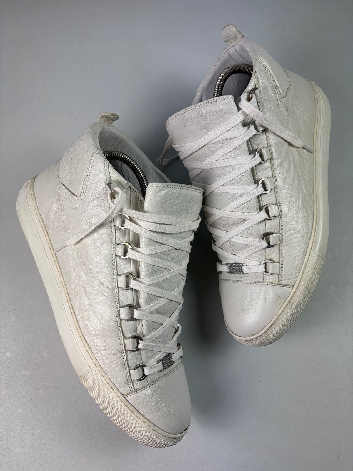 Balenciaga arena high tops - eu 43 / us 10 / uk 9.5 - white