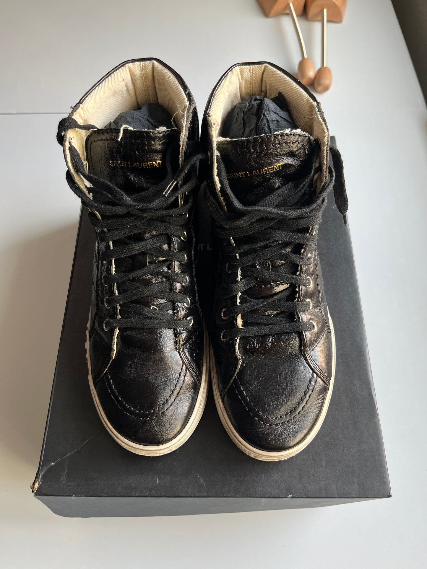 2017 Saint Laurent "Bad Lieutenant" high tops - eu 42 - black