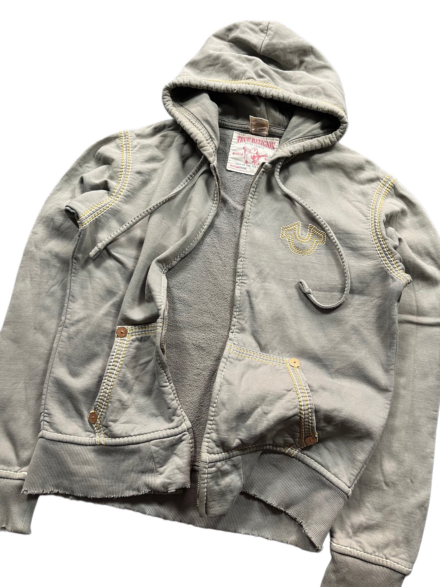 TRUE RELIGION ZIP UP HOODIE (M)