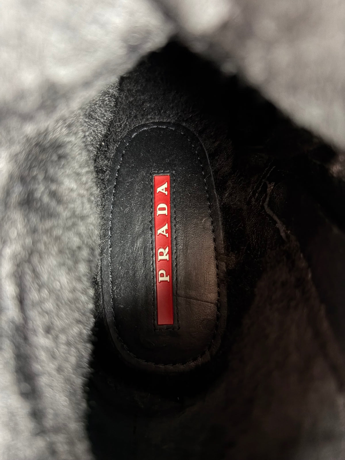 00’s PRADA Sport suede & fur wedge boots - eu 39.5 / us 9.5 / uk 6.5 - black