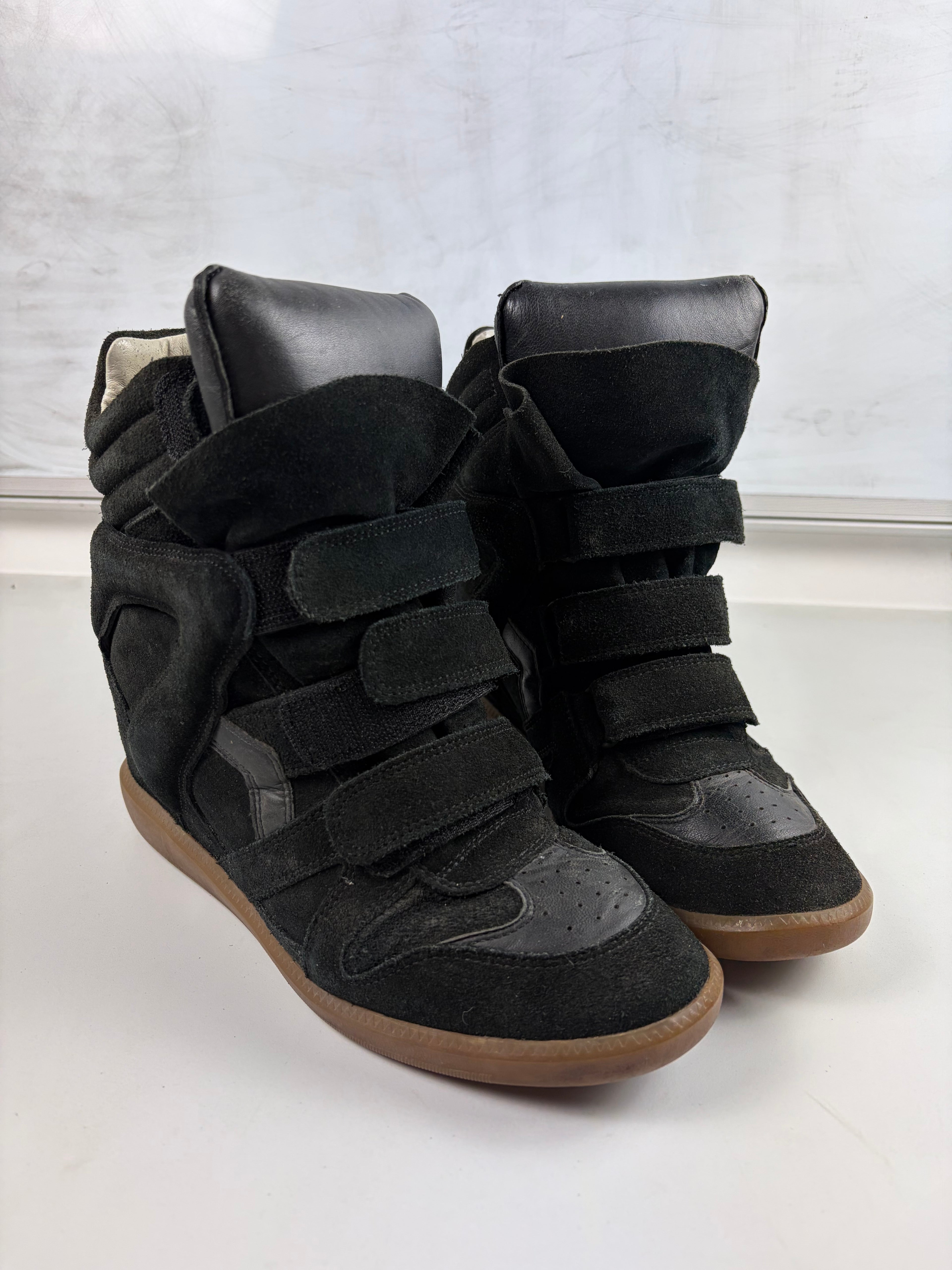 Isabel Marant Bekett wedge sneakers - eu 40 - black