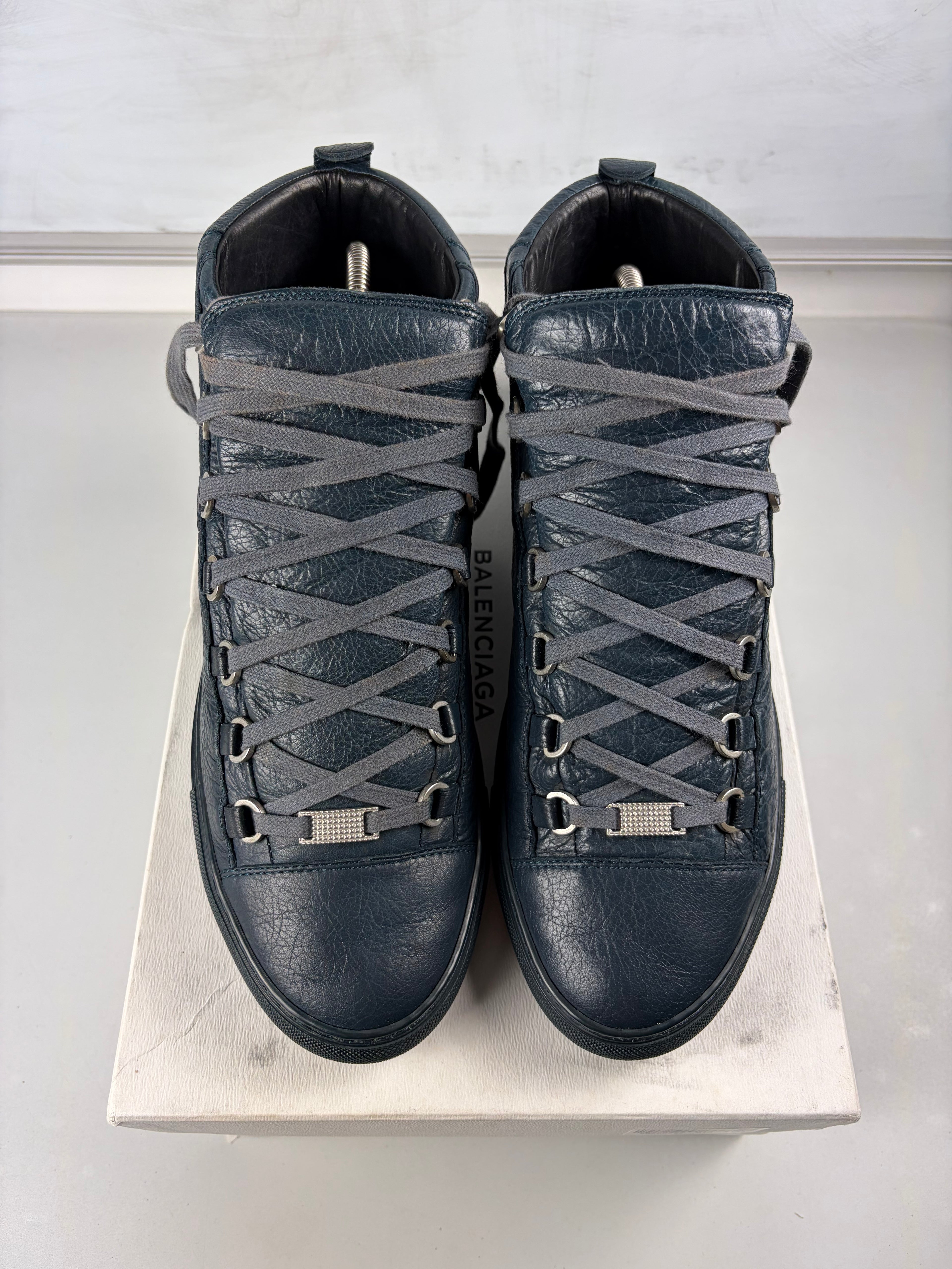 Balenciaga arena high tops - eu 43 / us 10 - navy blue