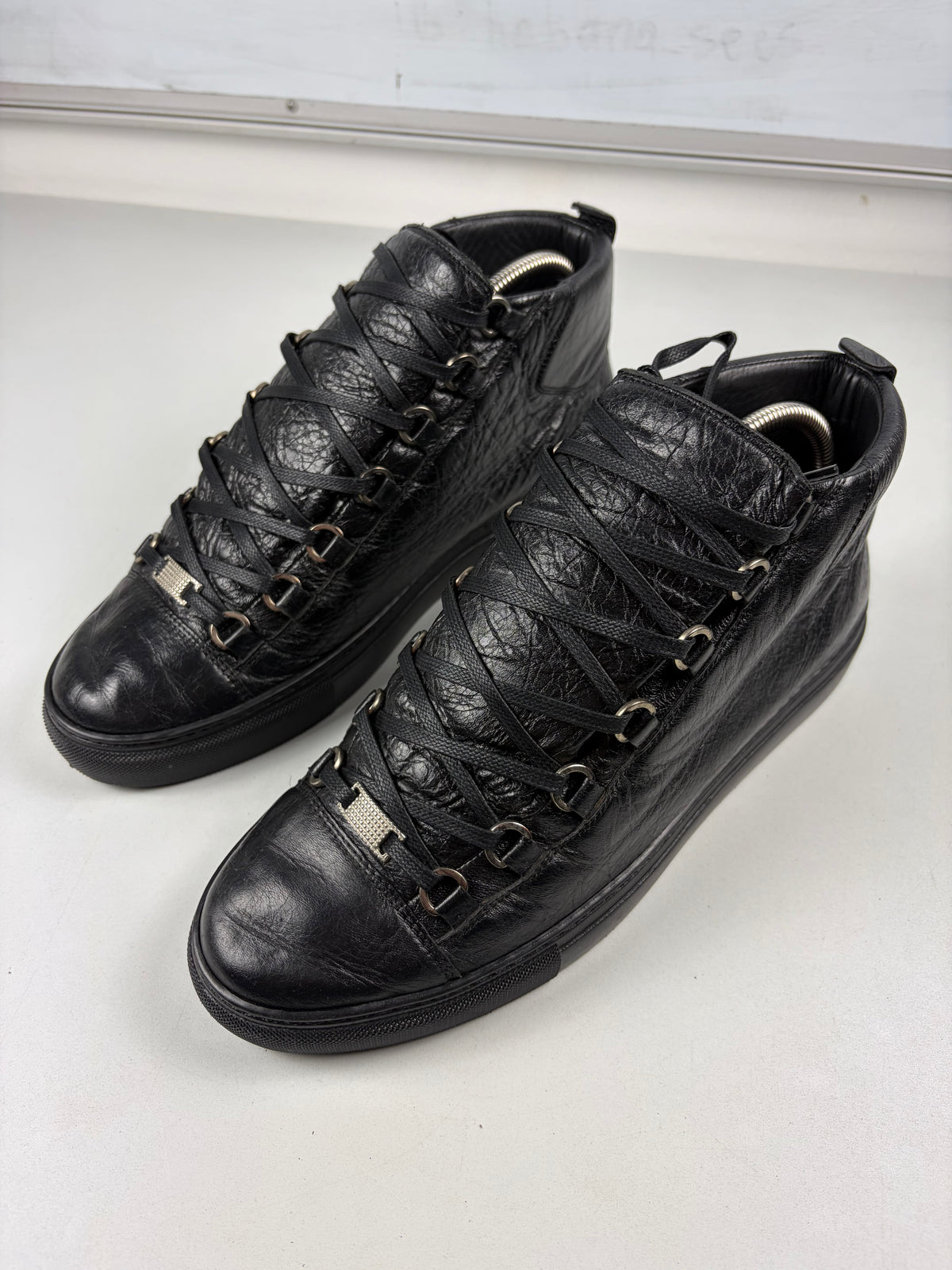 Balenciaga arena high tops - eu 42 / us 9 / uk 8 - black