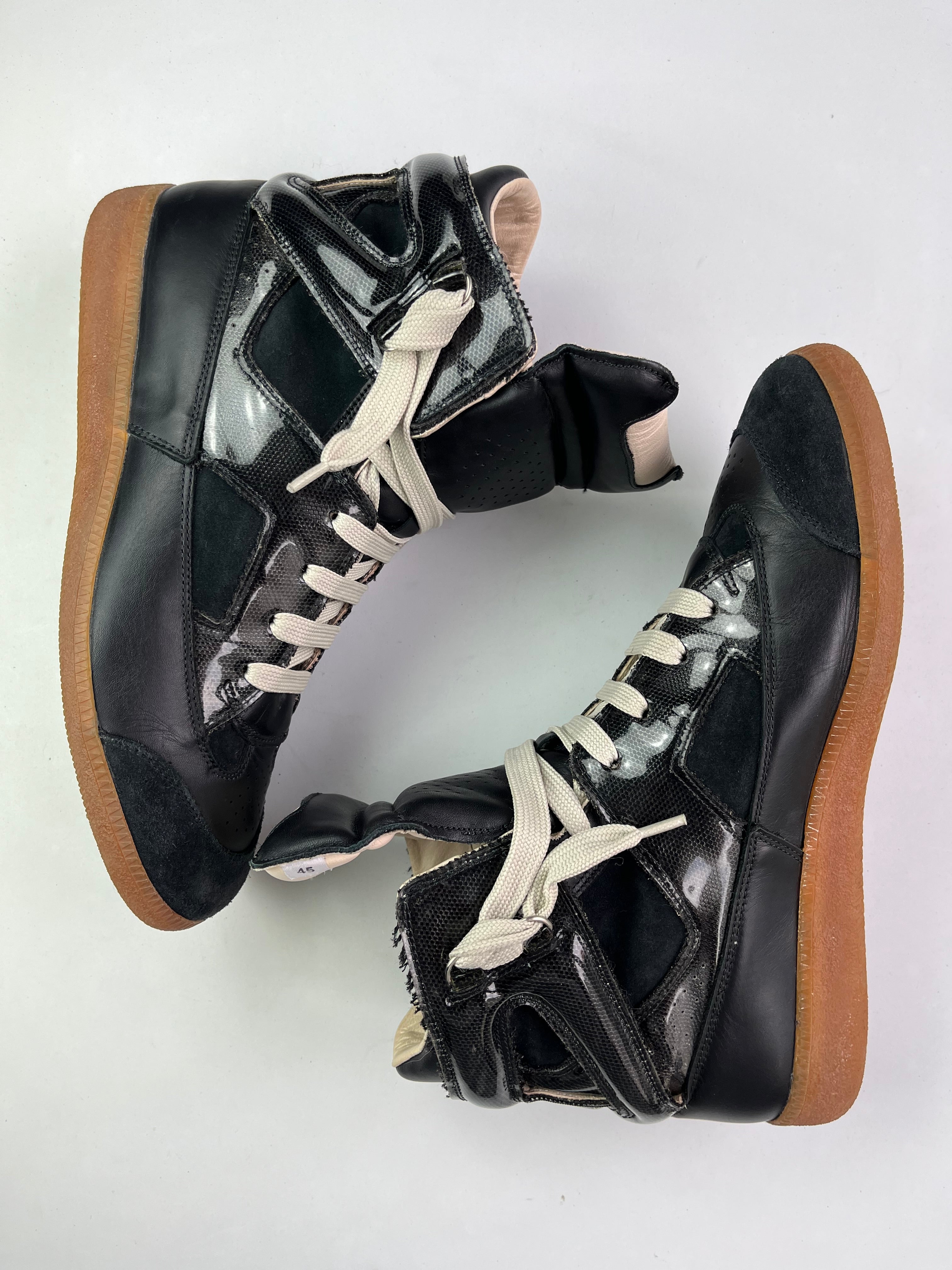 2009 Maison Margiela high top gats - Eu 45 - black