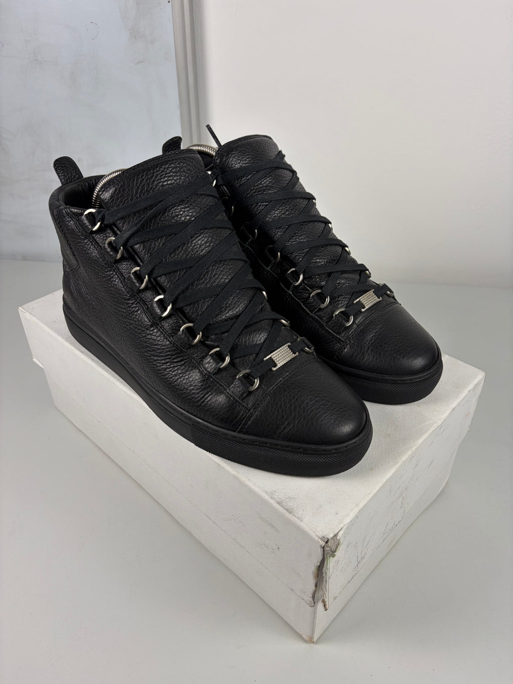 Balenciaga arena high tops - eu 42 / us 9 - black