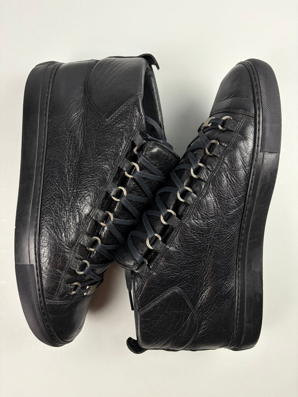 Balenciaga arena high tops - eu 43 / us 10 - black