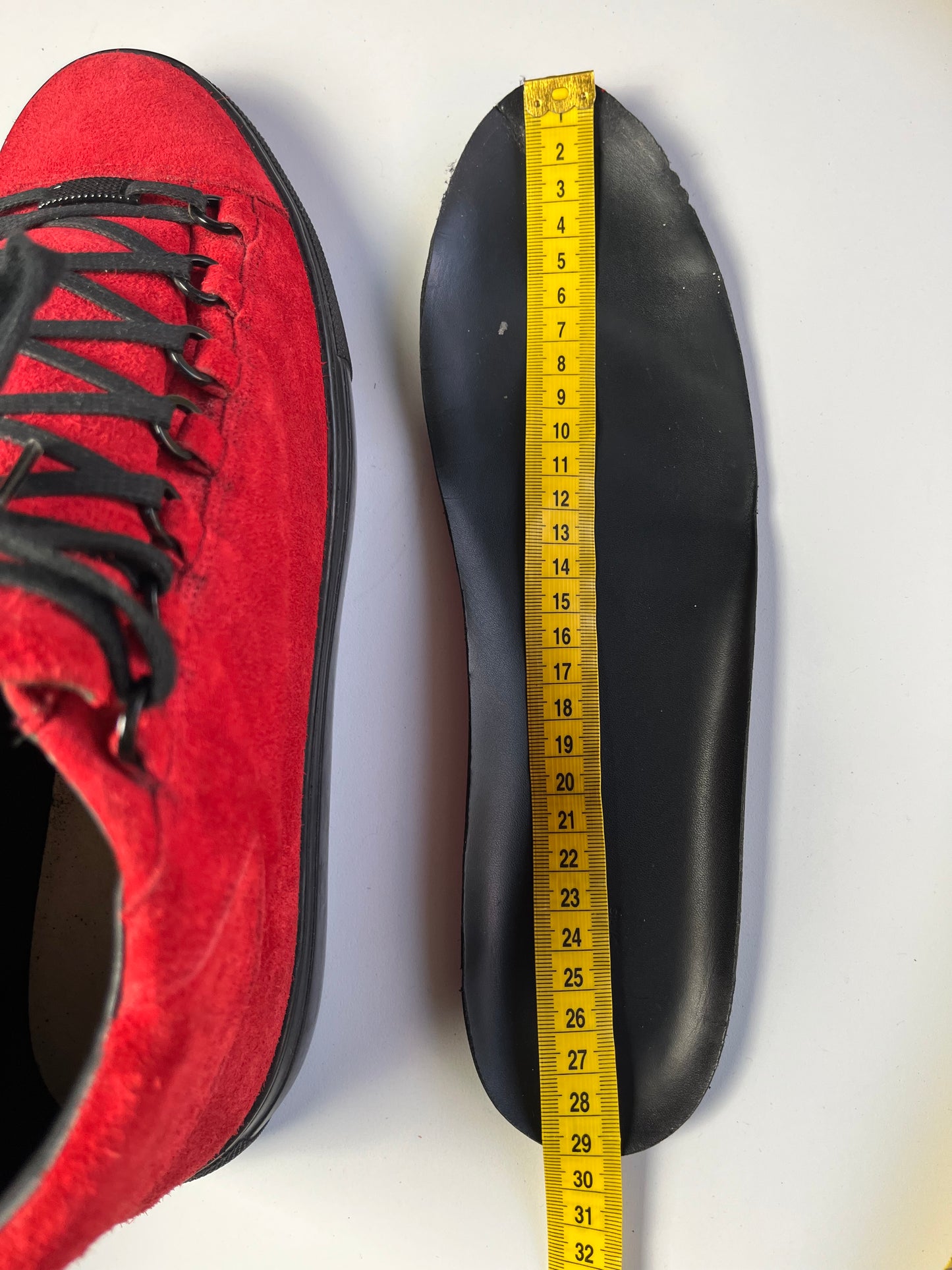 BALENCIAGA ARENA HIGH (red suede)