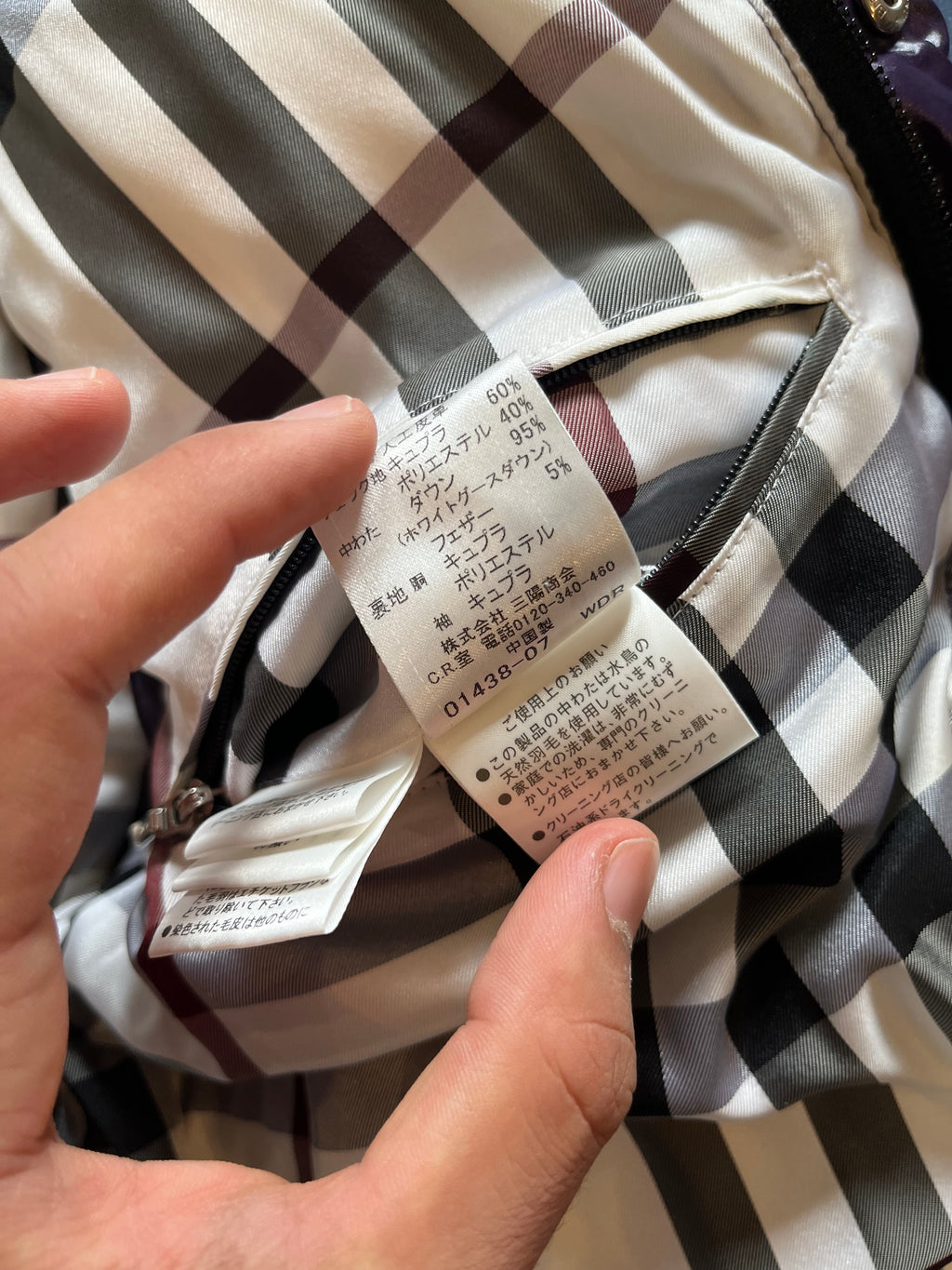 00’s BURBERRY made in Japan real fur down jacket (M)