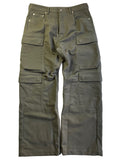 RICK OWENS CONCORDIANS DOUBLE CARGO JEANS -  W33 - military green