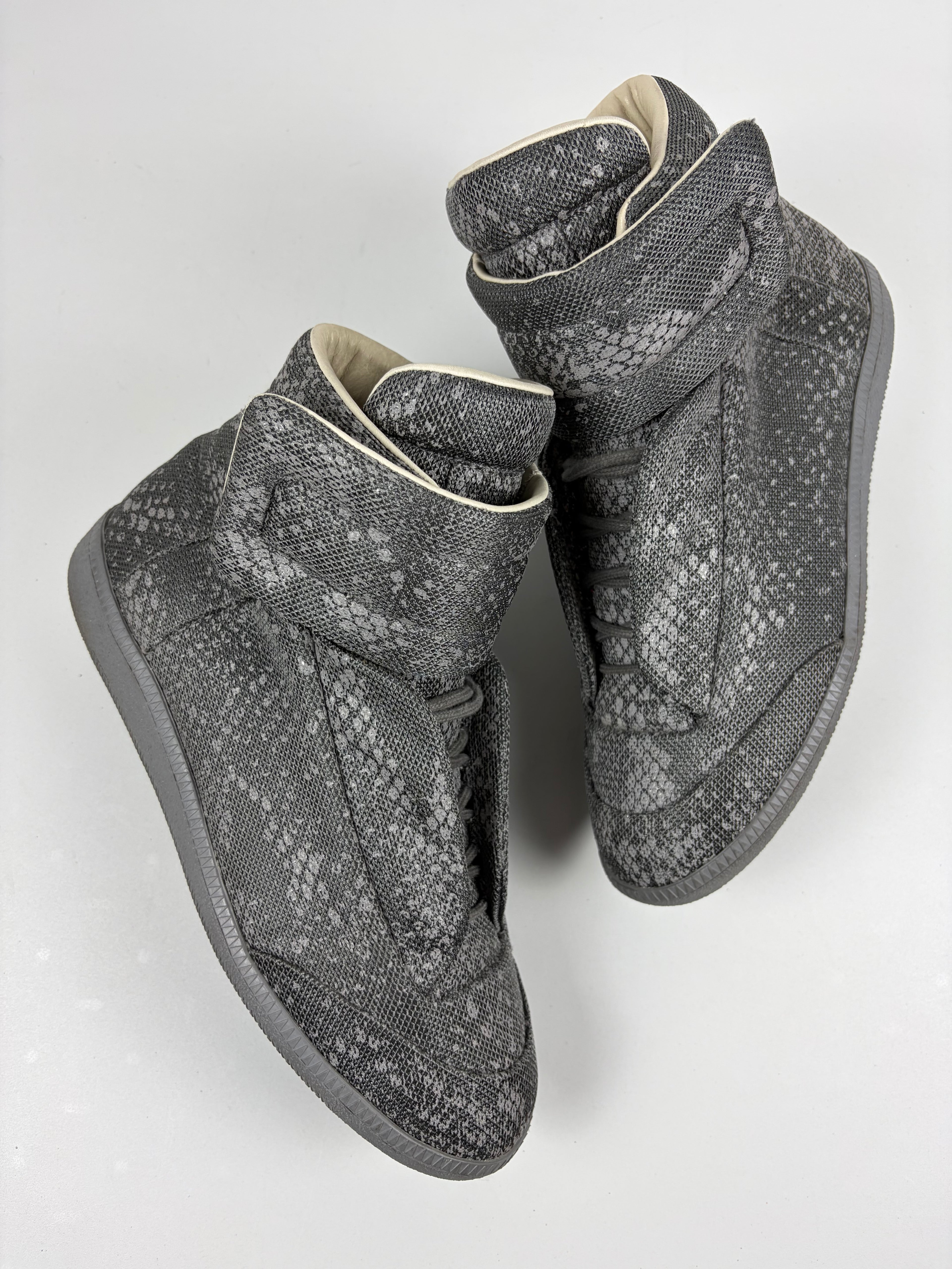 Maison Margiela Future ‘Reflective Python’ high tops - eu 42 / us 9