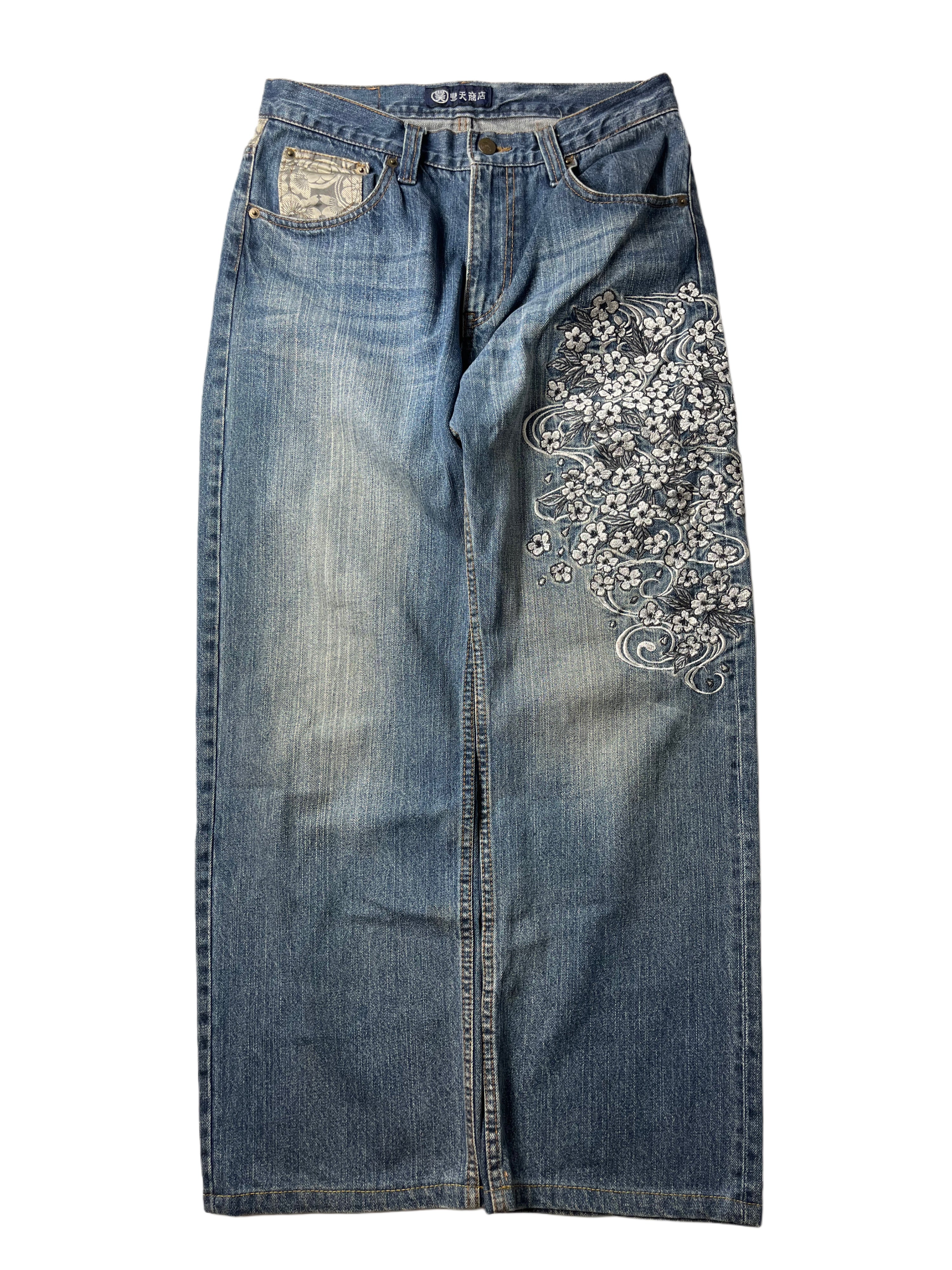 Japanese Embroidered jeans (w32)