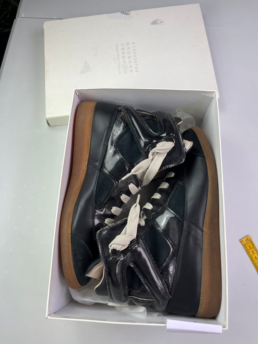 2009 Maison Margiela high top gats - Eu 45 - black