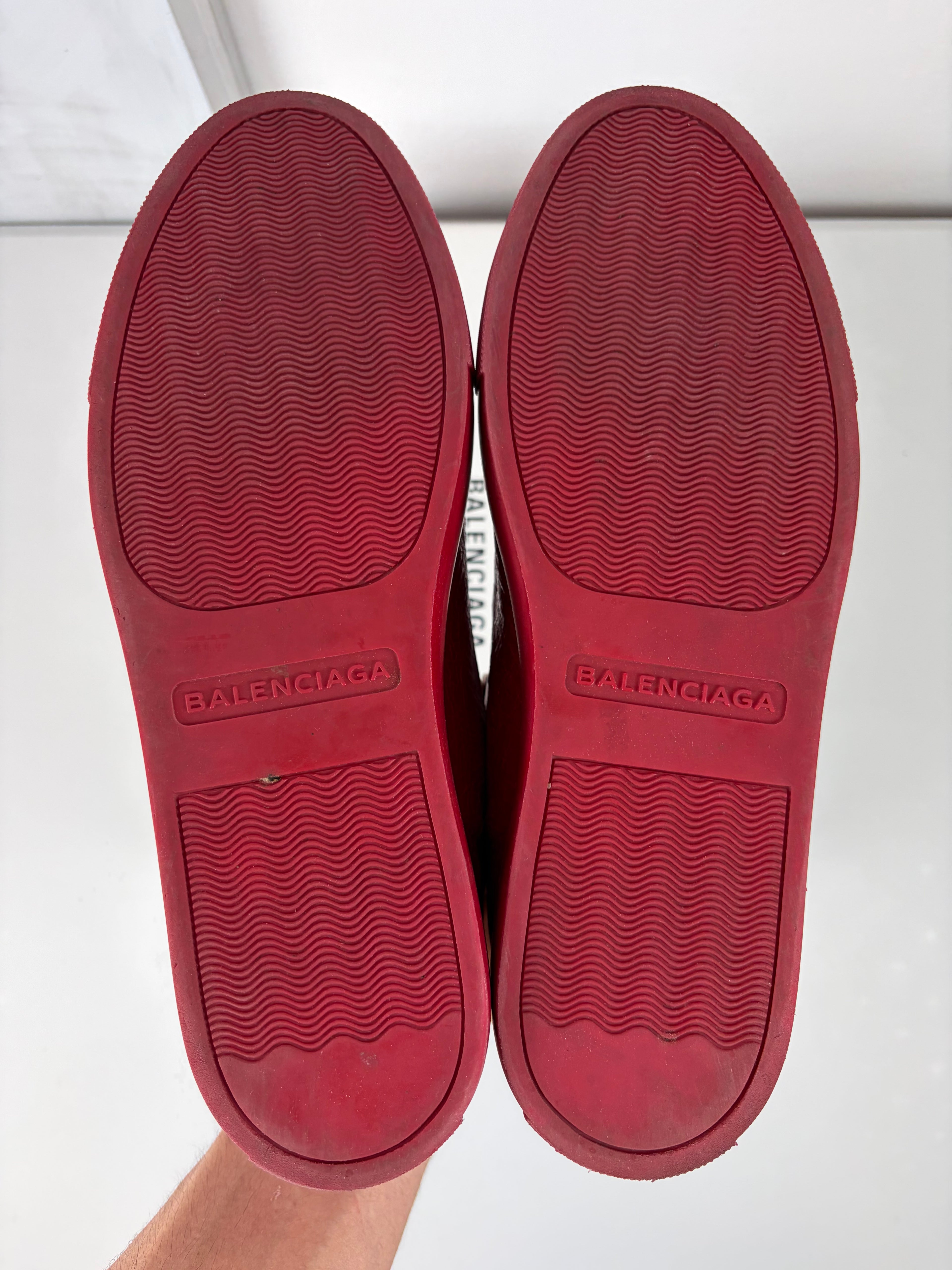 Balenciaga arena high tops - eu 41 / us 9 - red