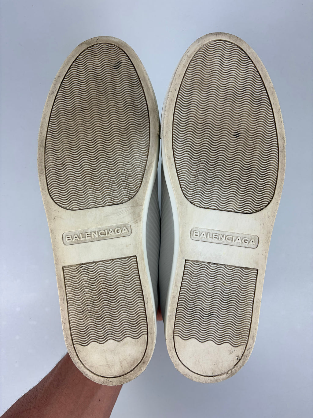 Balenciaga arena Fibre print high tops - eu 41 / us 8 - white
