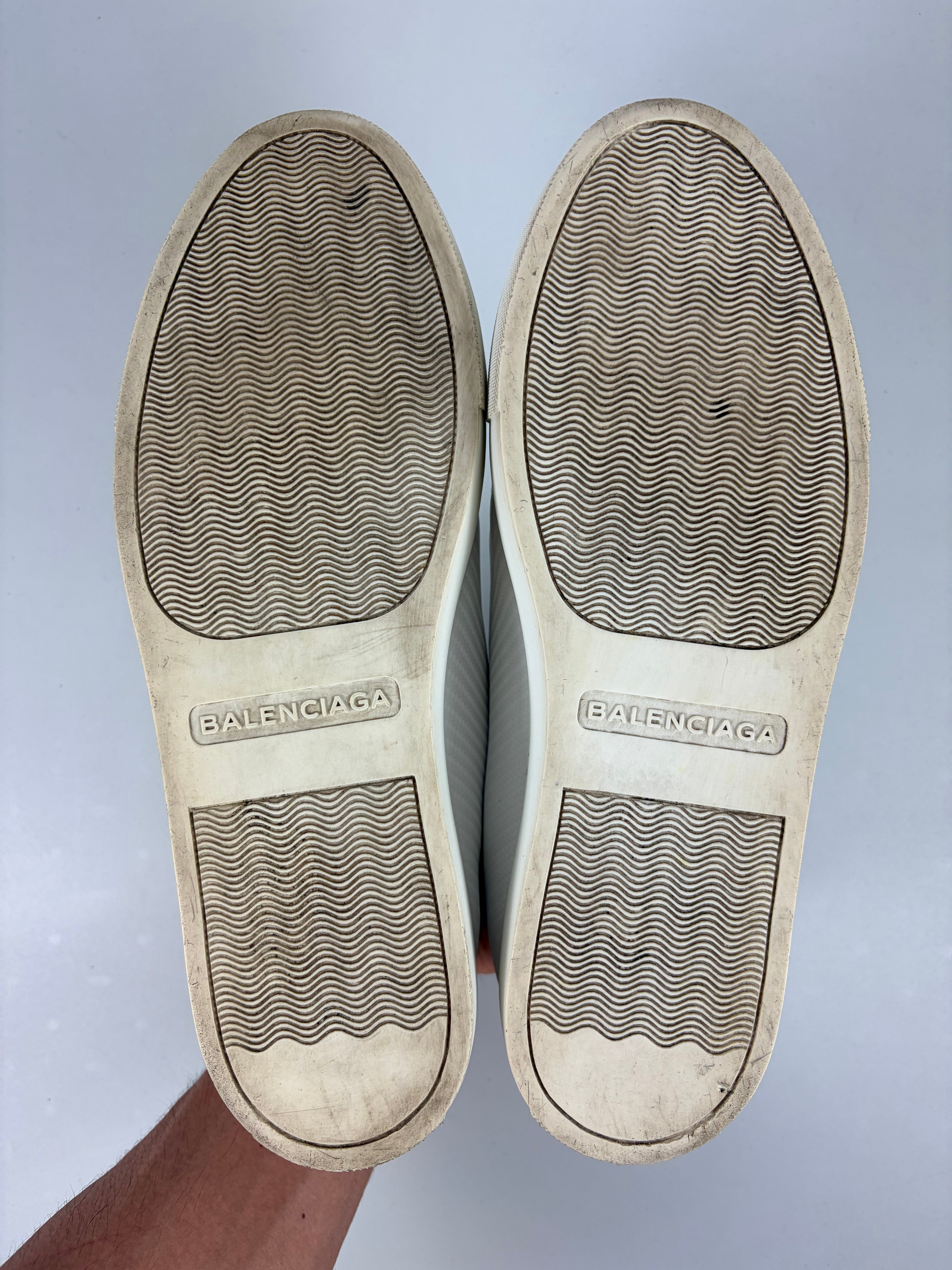 Balenciaga arena Fibre print high tops - eu 41 / us 8 - white