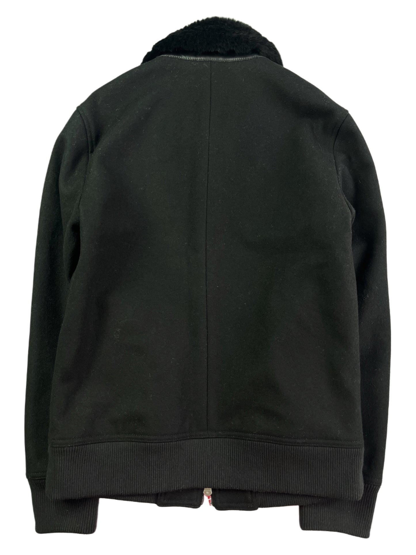 00’s BURBERRY made in Japan rabbit fur jacket (M/L) - black