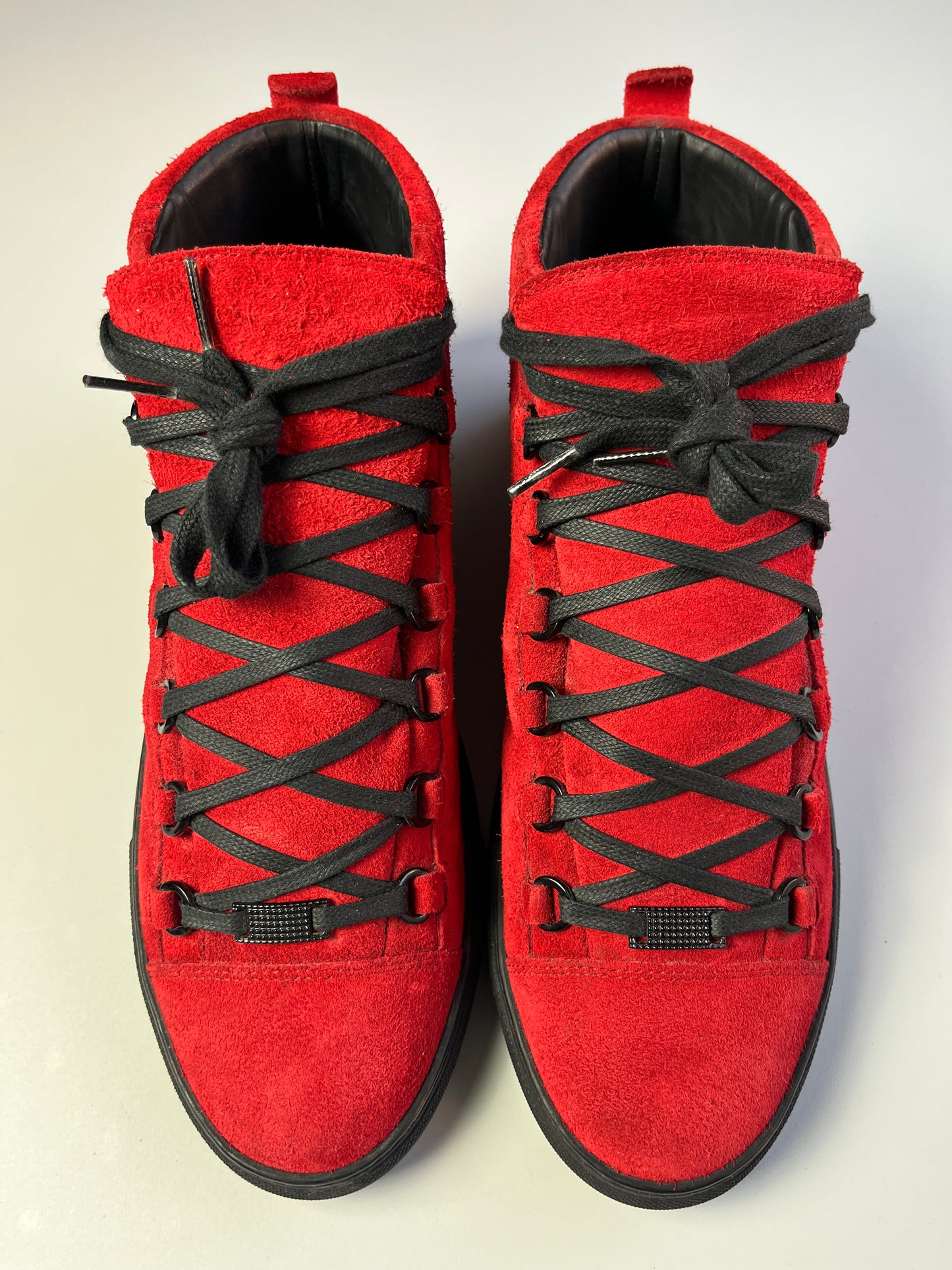 BALENCIAGA ARENA HIGH (red suede)
