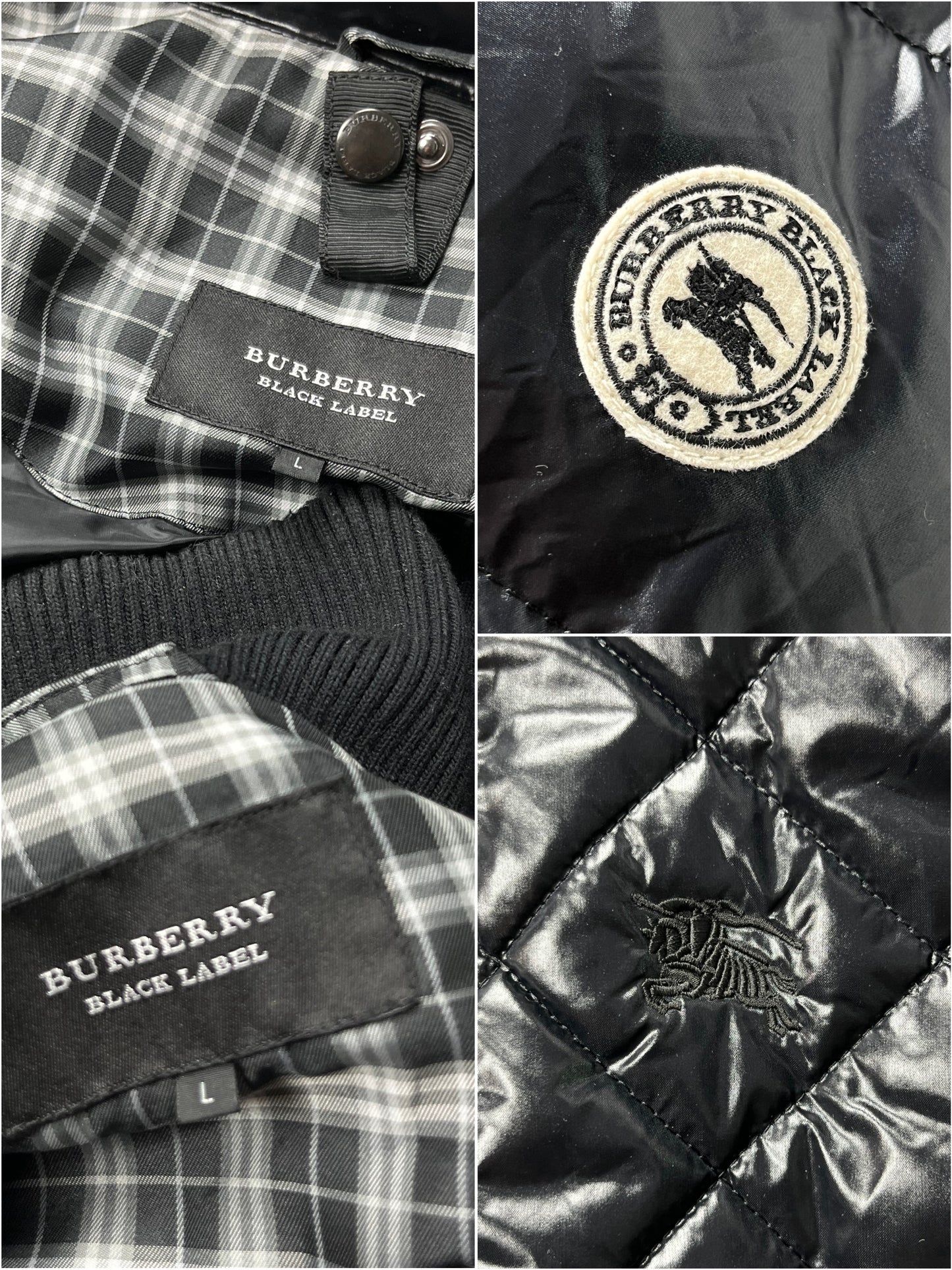 00’s BURBERRY made in Japan 2 in 1 down jacket (M/L) - black