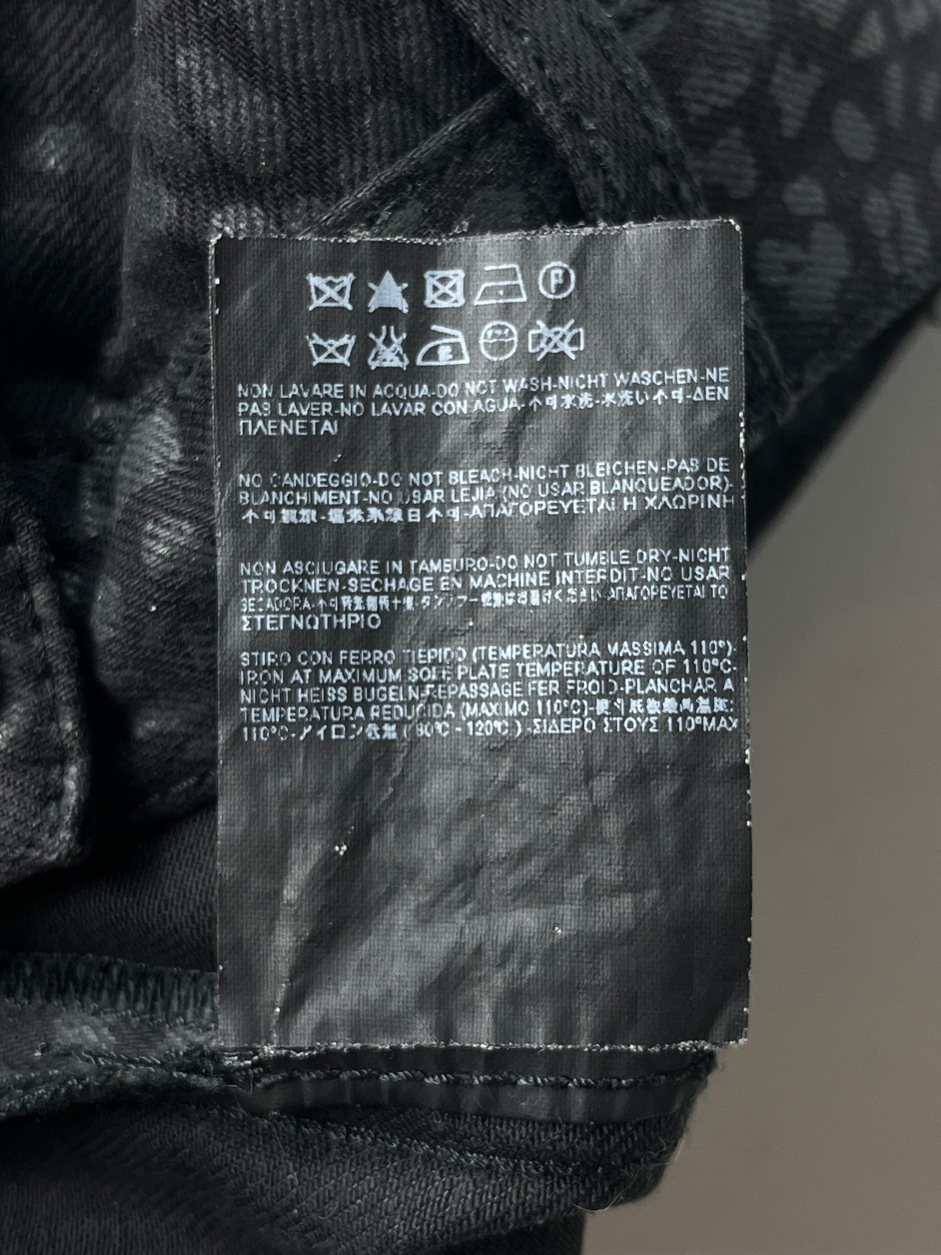 2014 Saint Laurent leopard print jeans (W25)