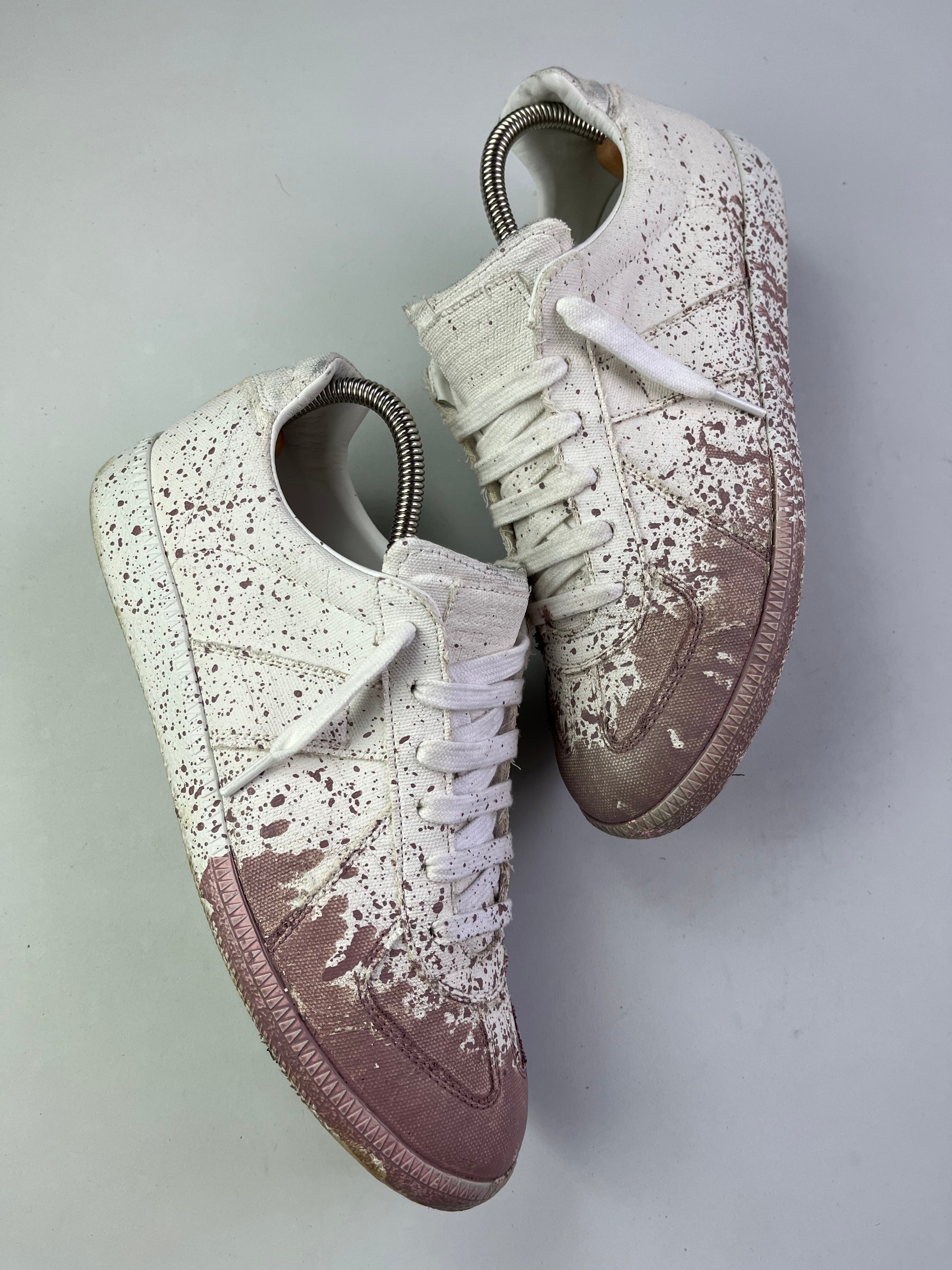 Maison Margiela pink paint splatter - Eu 41 - white & pink
