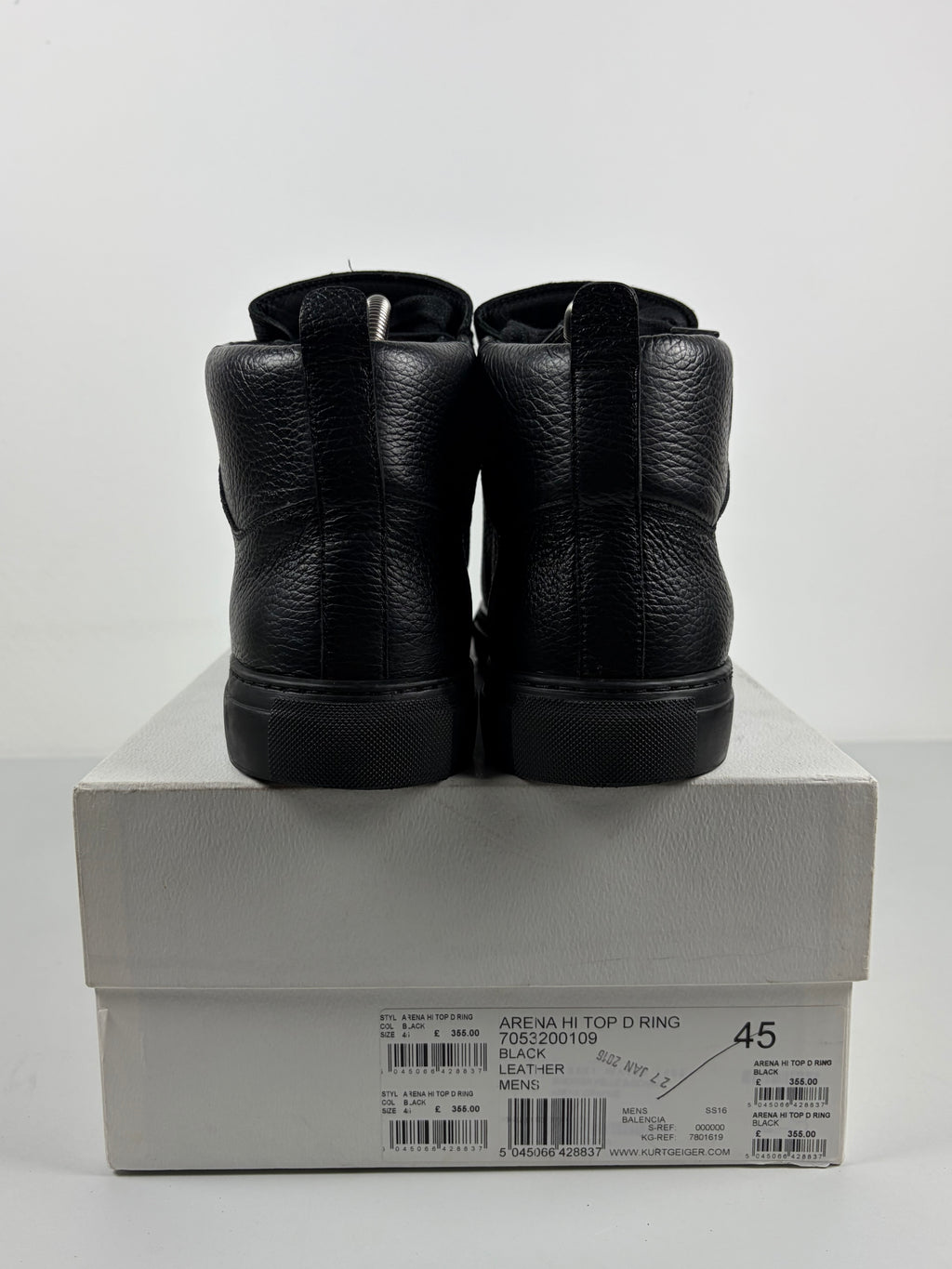 Balenciaga arena high tops - eu 45 / us 12 - black