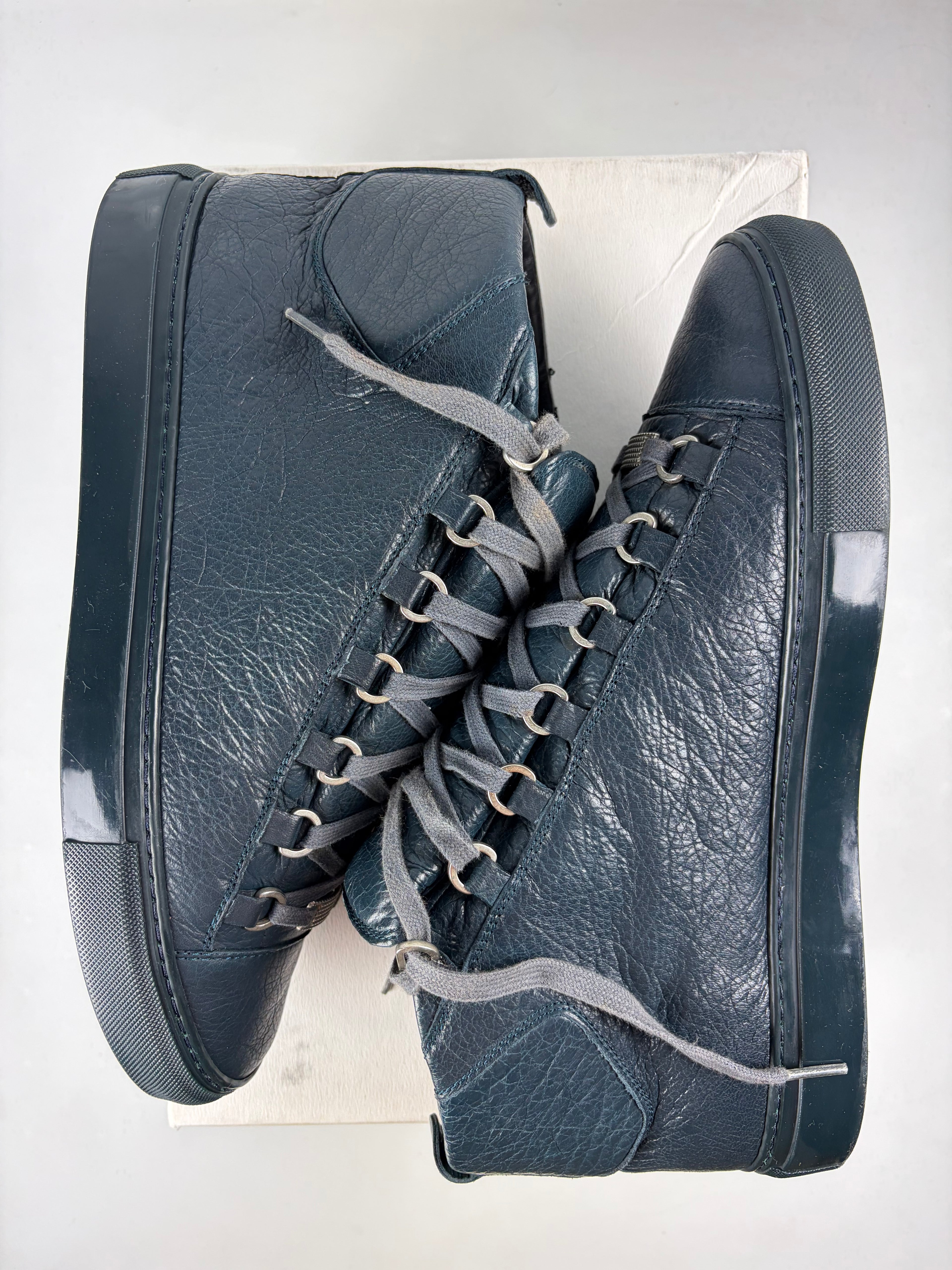 Balenciaga arena high tops - eu 43 / us 10 - navy blue