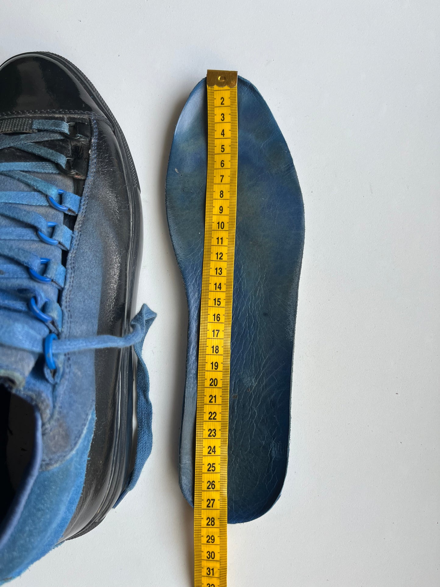 Balenciaga arena blue gradient high tops - eu 42 - blue