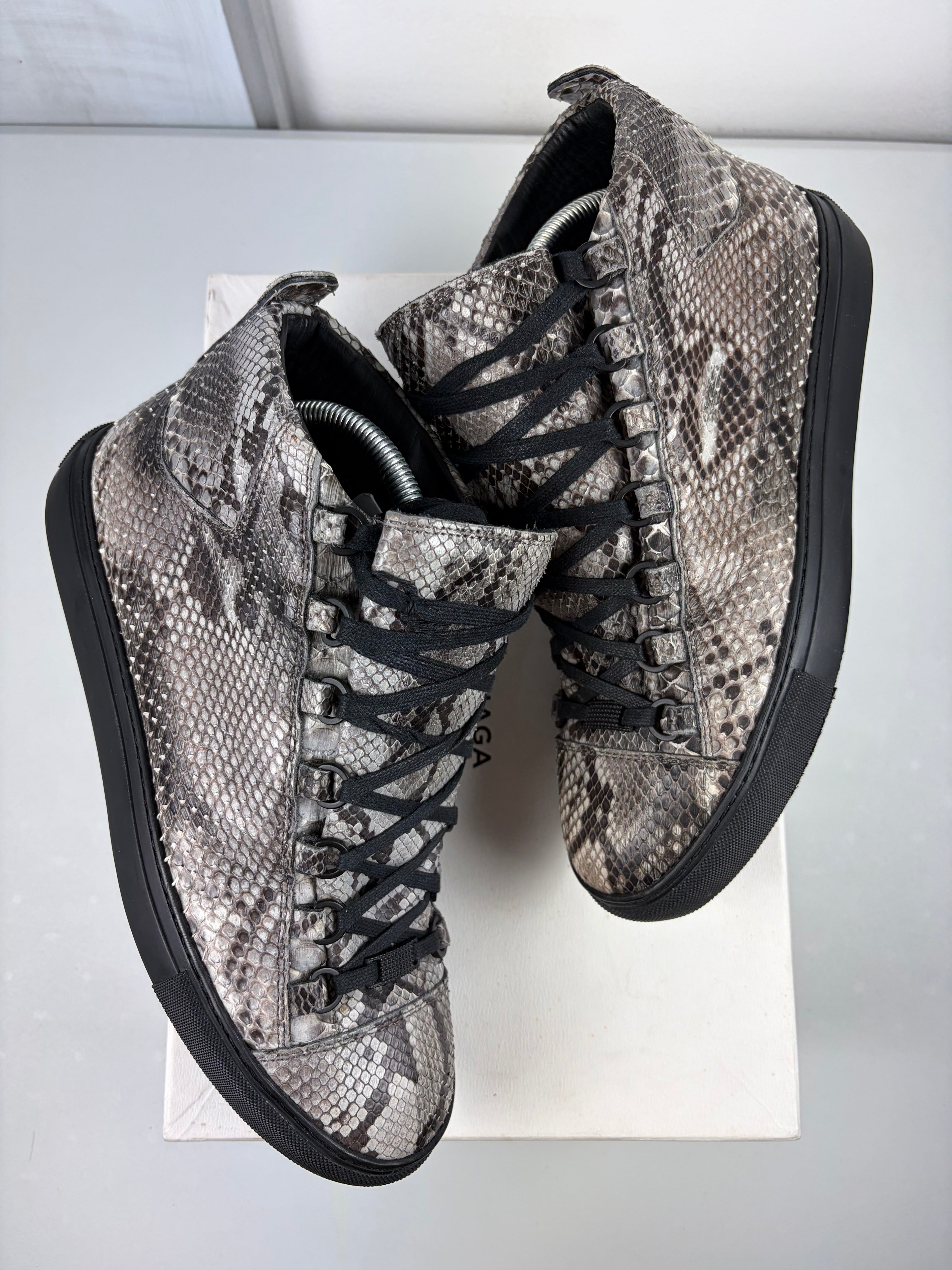 Balenciaga arena Python Skin high tops - eu 41 / us 9