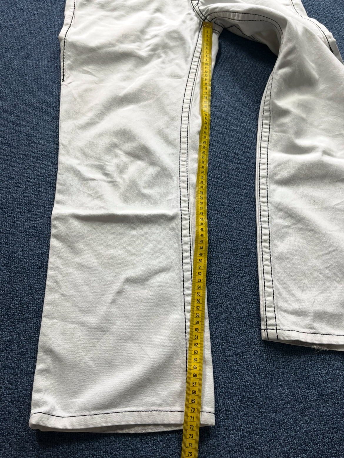 TRUE RELIGION RAINBOW RICKY white jeans (34)