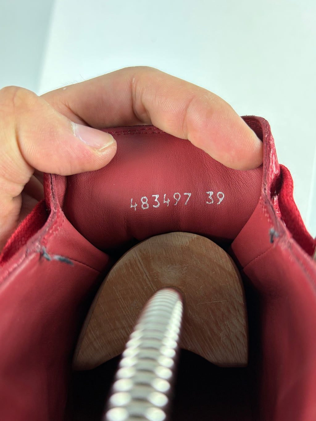 Balenciaga arena high tops - eu 39 / us 6 - red