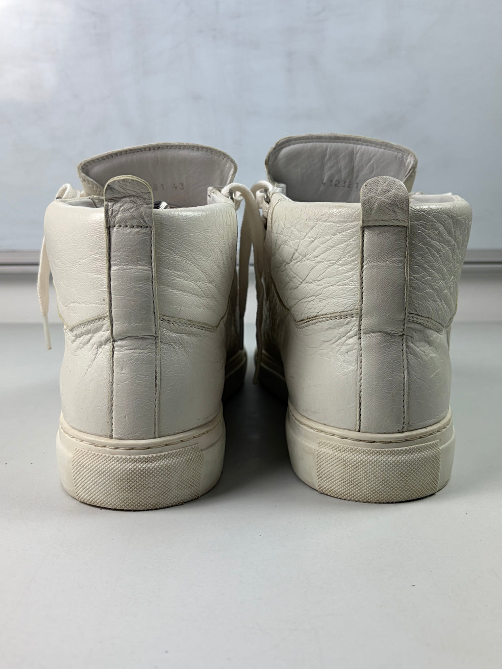 Balenciaga arena high tops - eu 43 / us 10 / uk 9.5 - white