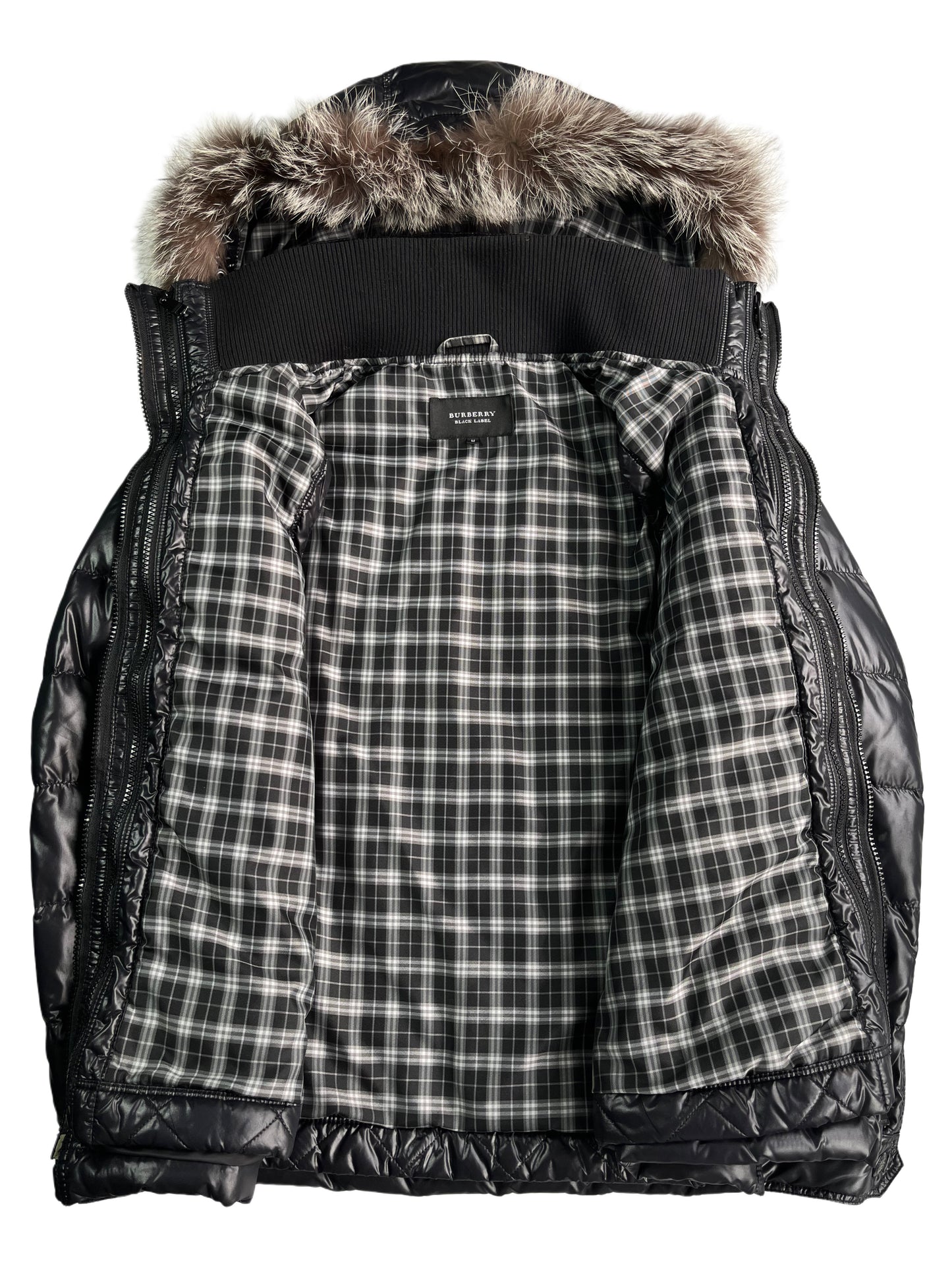 00’s BURBERRY made in Japan 2 in 1 down jacket (S/M) - black