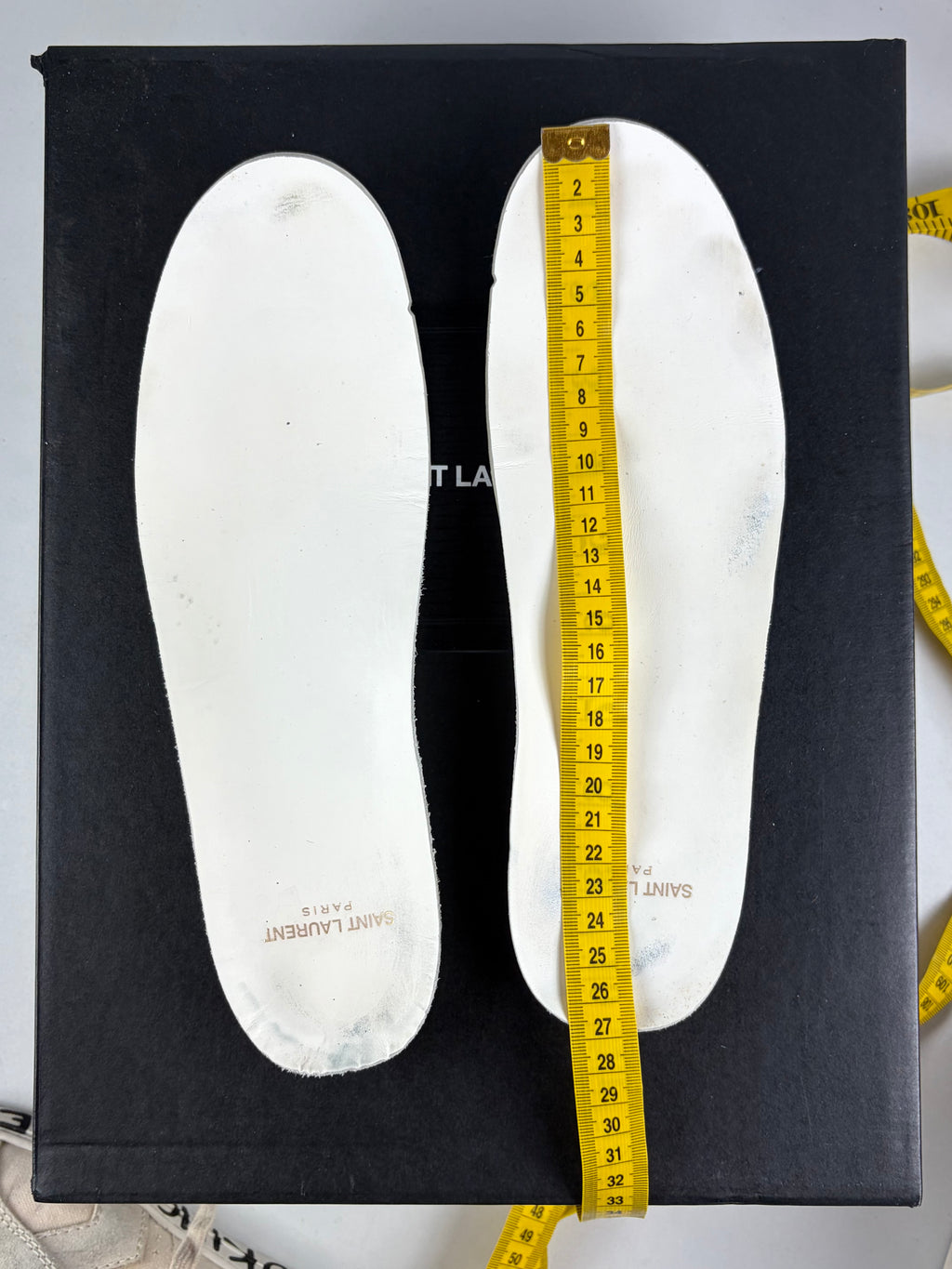 Saint Laurent ‘Smoking Forever’ canvas & suede high tops - eu41.5/us8.5/uk7.5