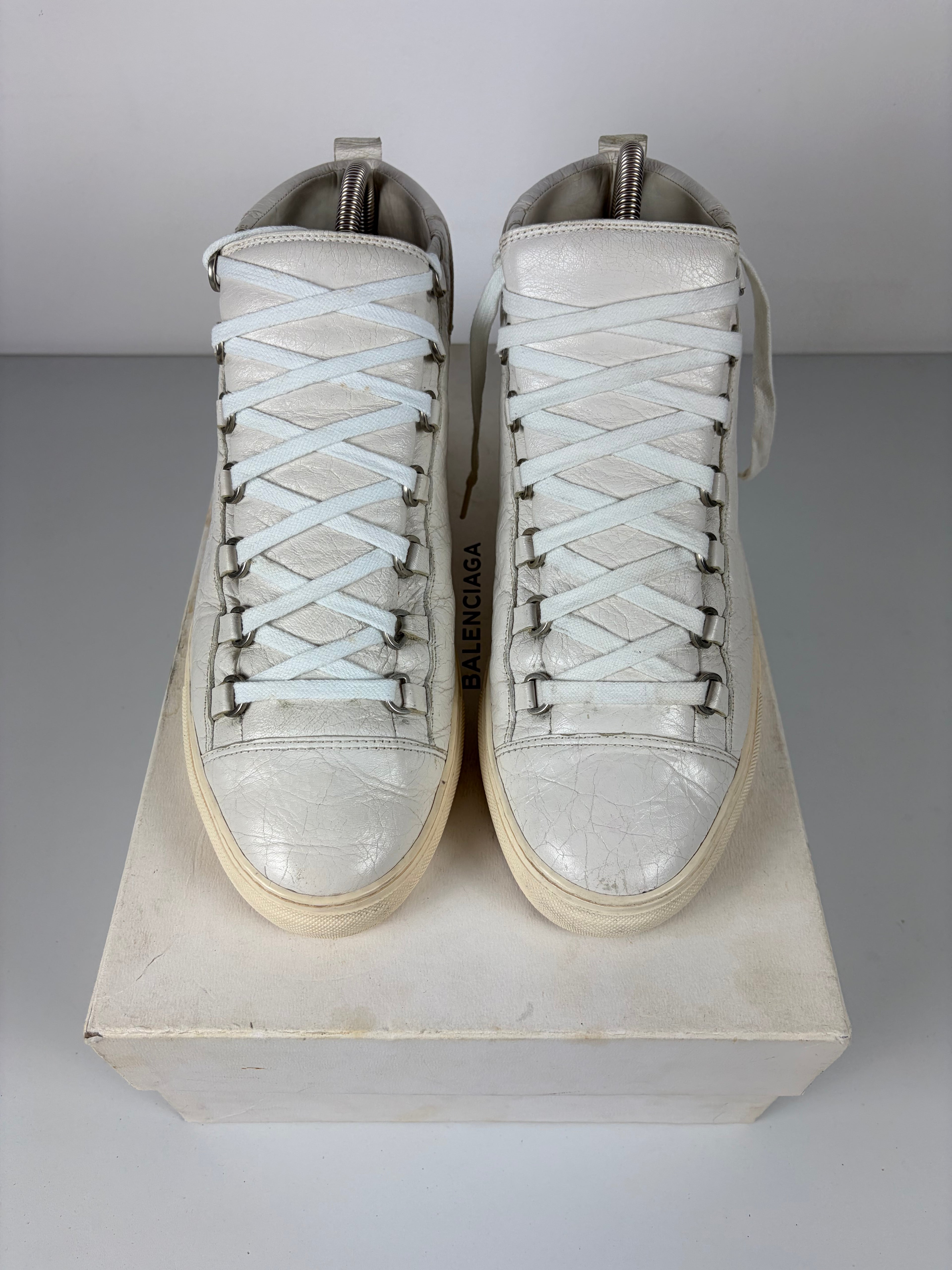 Balenciaga arena high tops - eu 43 - white