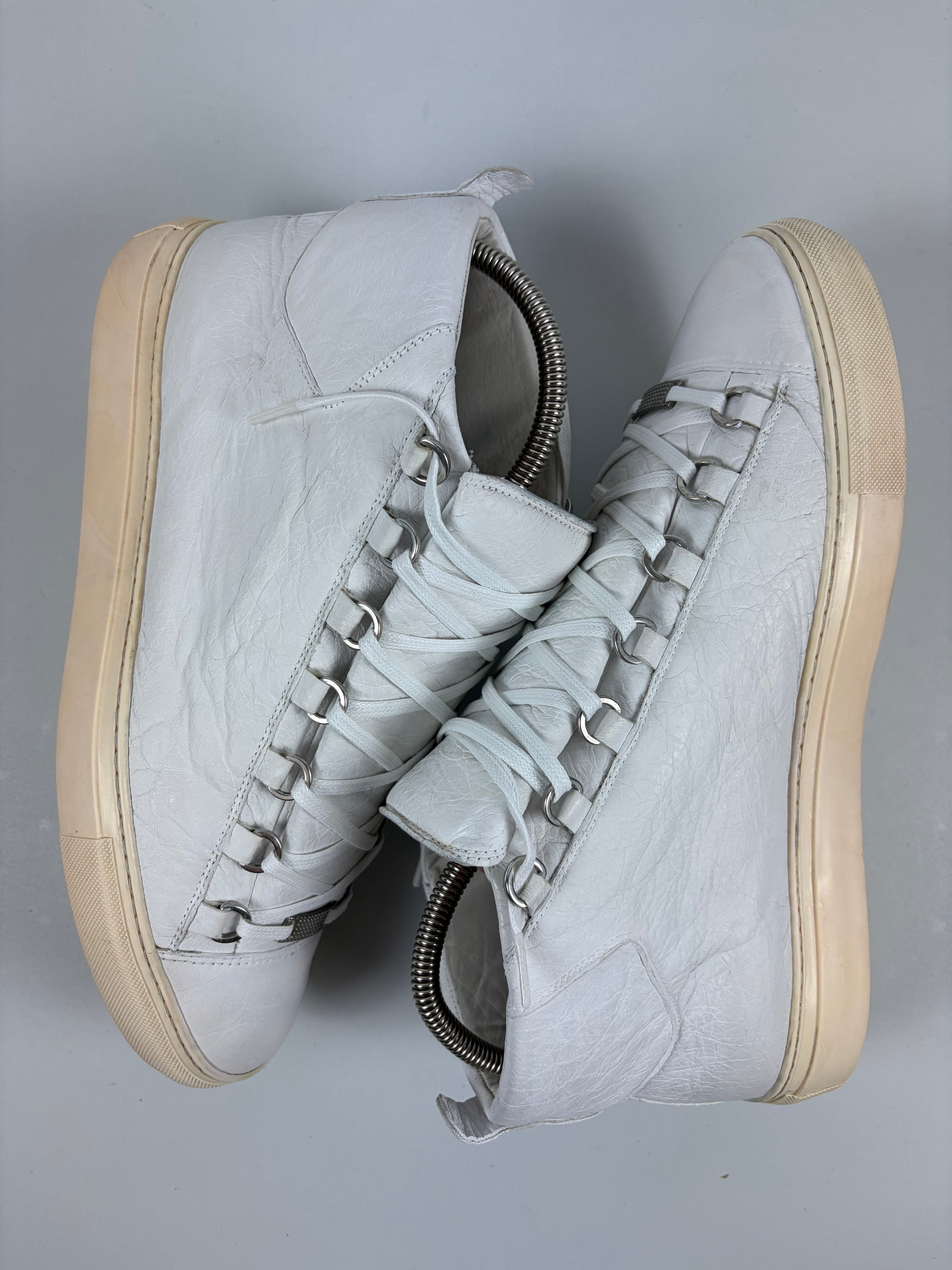 Balenciaga arena high tops - eu43 / us 10 - white