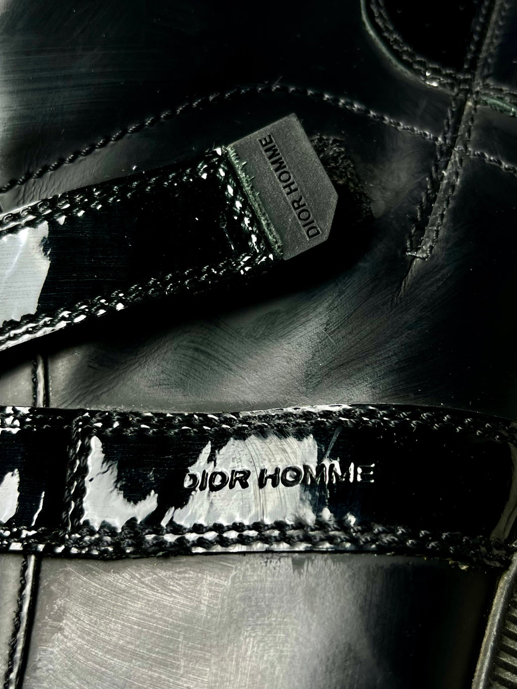 2010 Dior by Hedi Slimane high leather gat sneakers - EU 44 - black