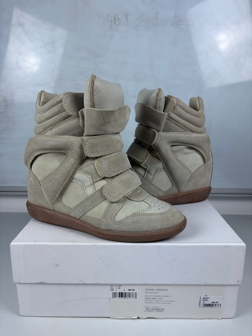 Isabel Marant Bekett wedge sneakers -  size - eu 37 / us 7 / uk 4
