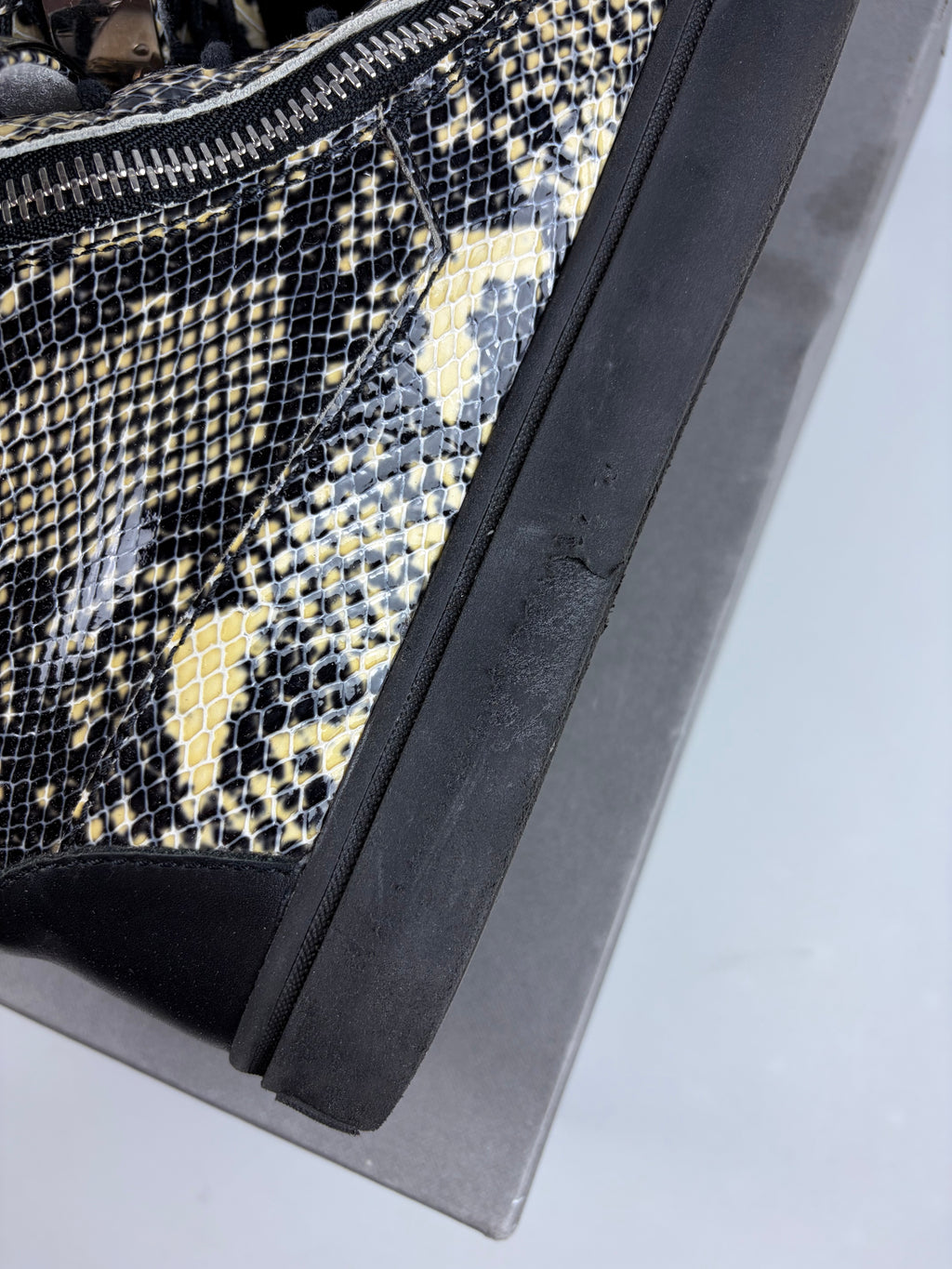 Giuseppe Zanotti Coby Python Embossed skin high tops - eu 44 / us 11